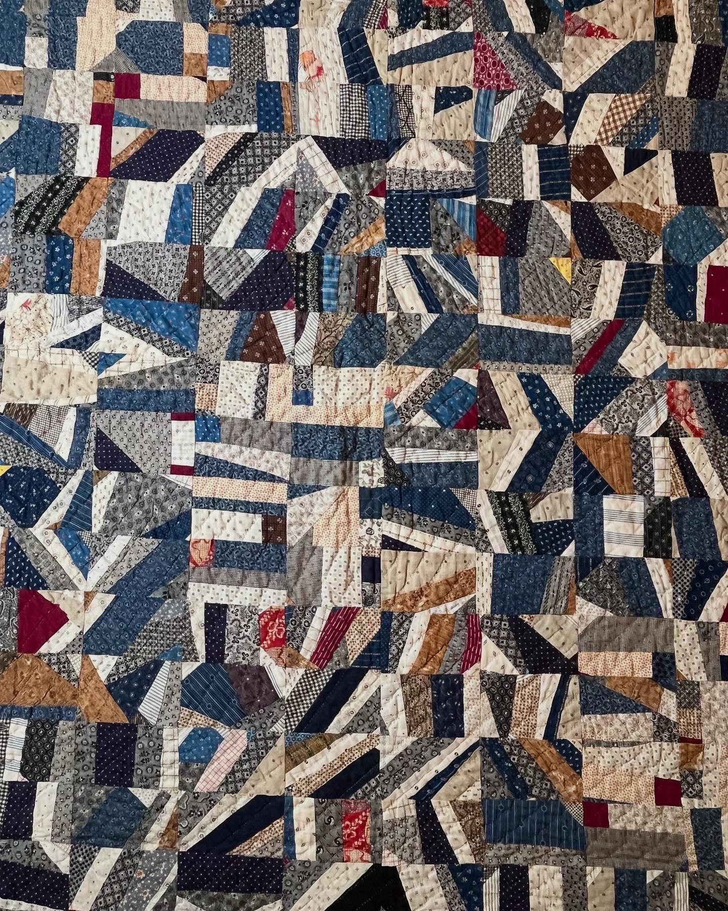 Scrappy Abstract Confetti Cotton Crazy Quilt