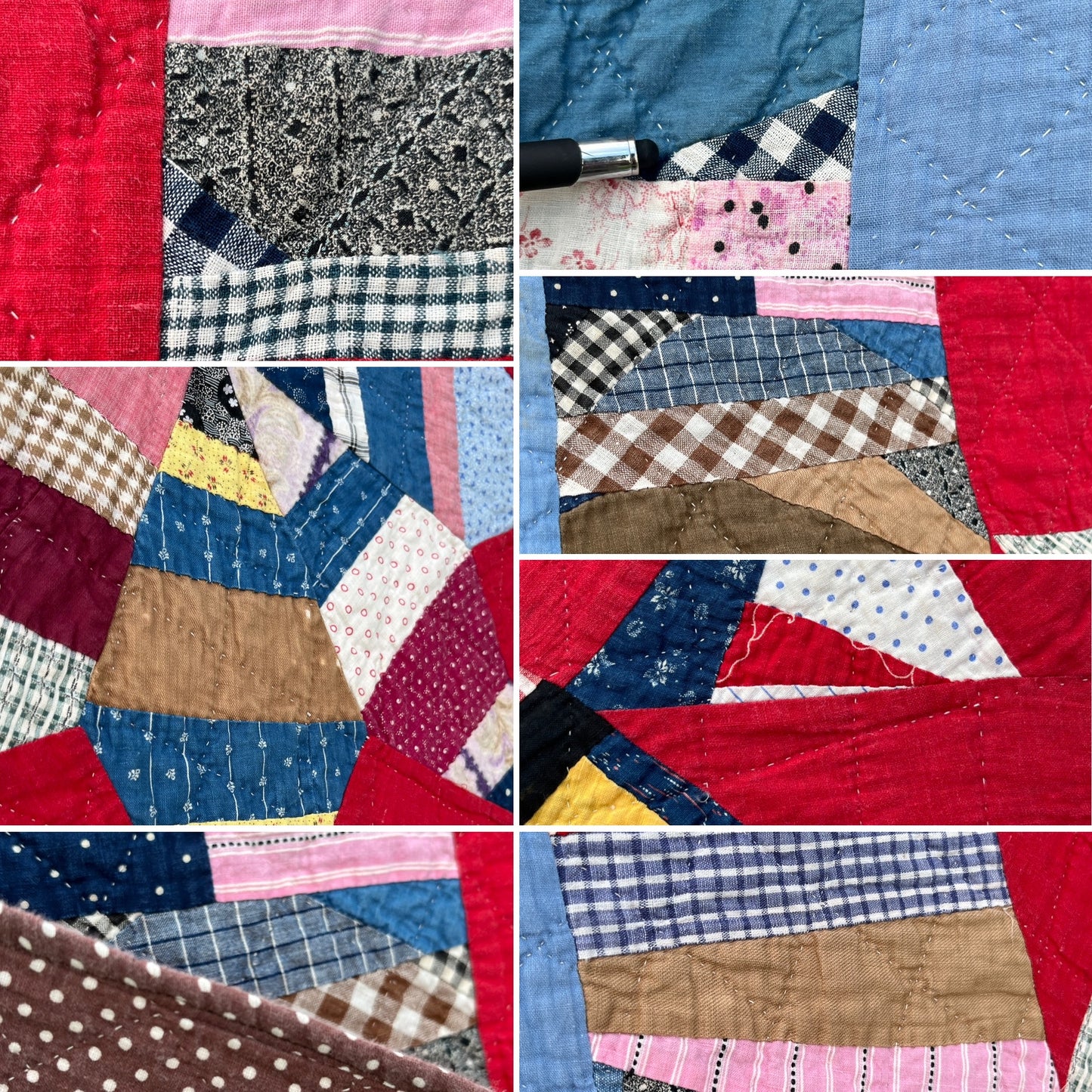 String Stars with String Sashing Quilt