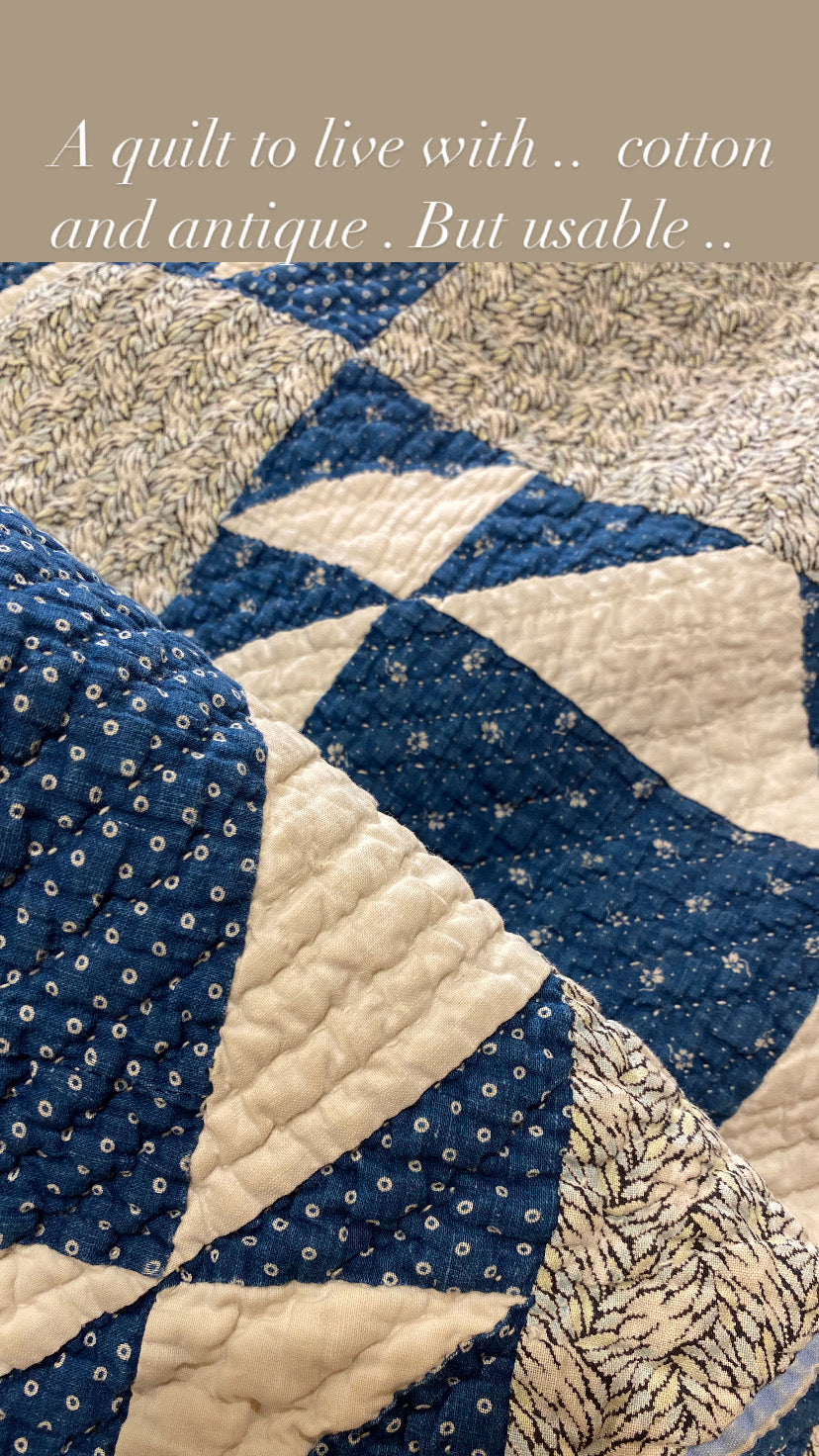 Blues Grandmother’s Favorite Quilt