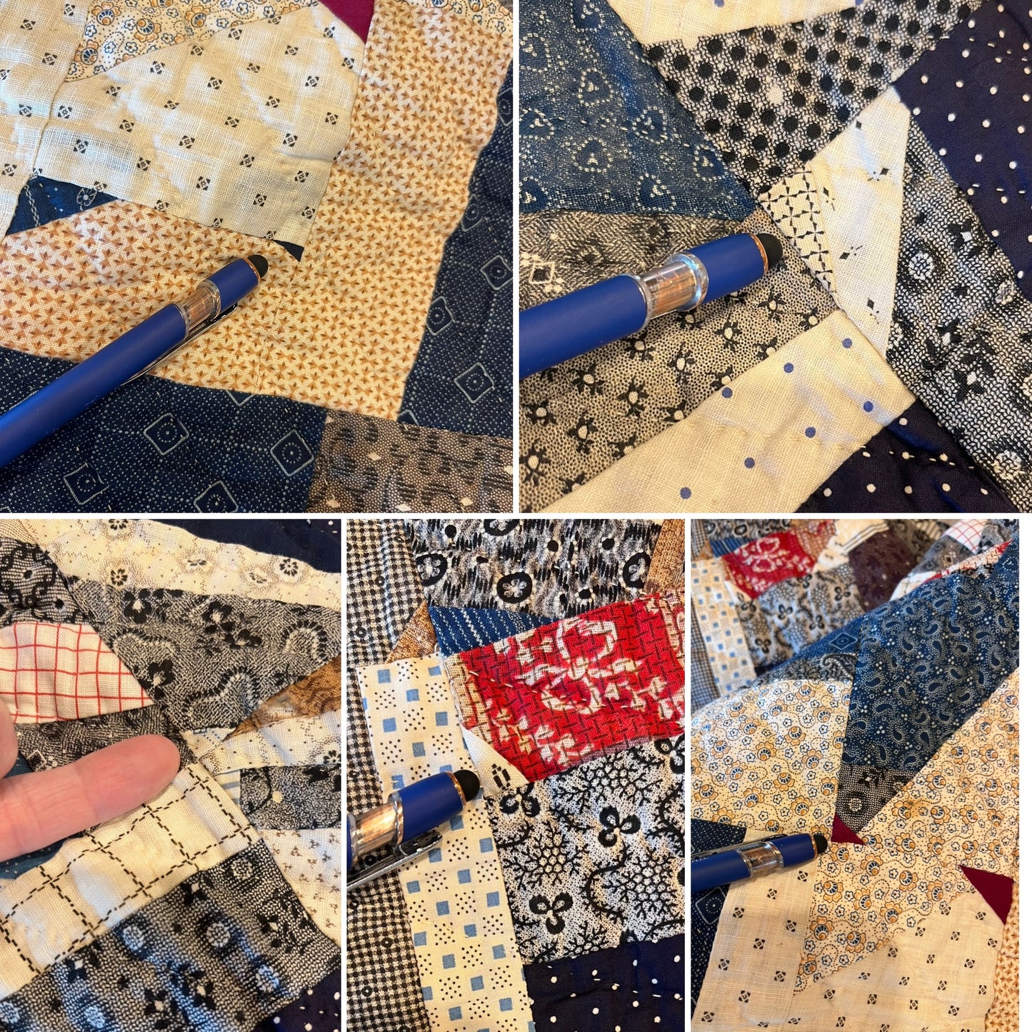 Scrappy Abstract Confetti Cotton Crazy Quilt