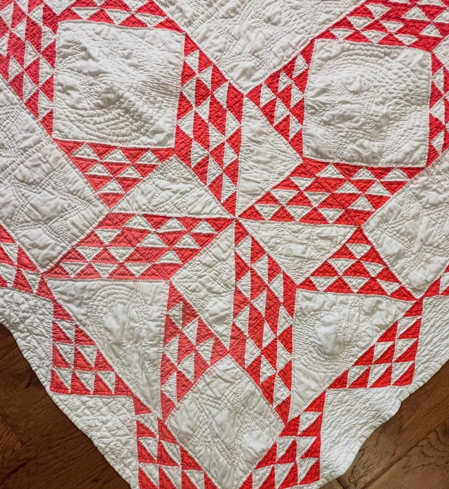 Star of Triangles Quilt with Border