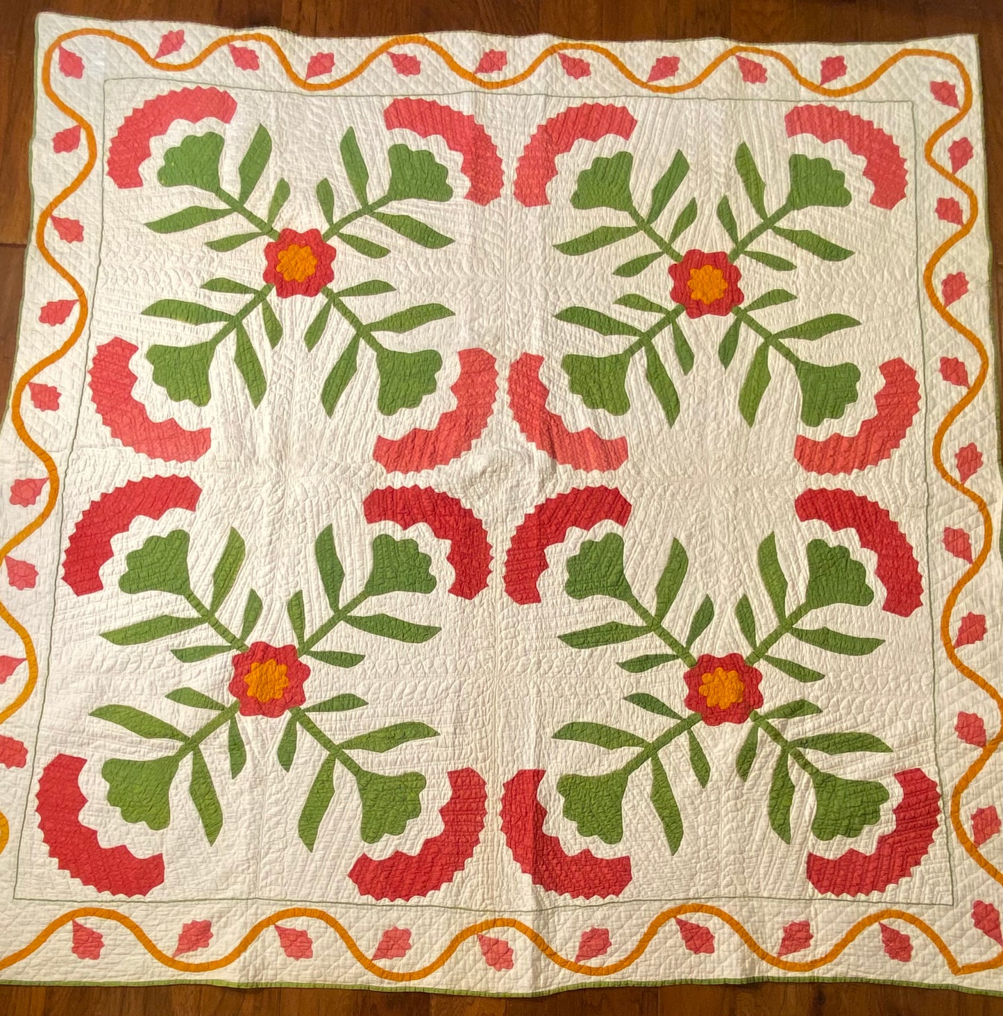 4 Block Coxcomb Quilt