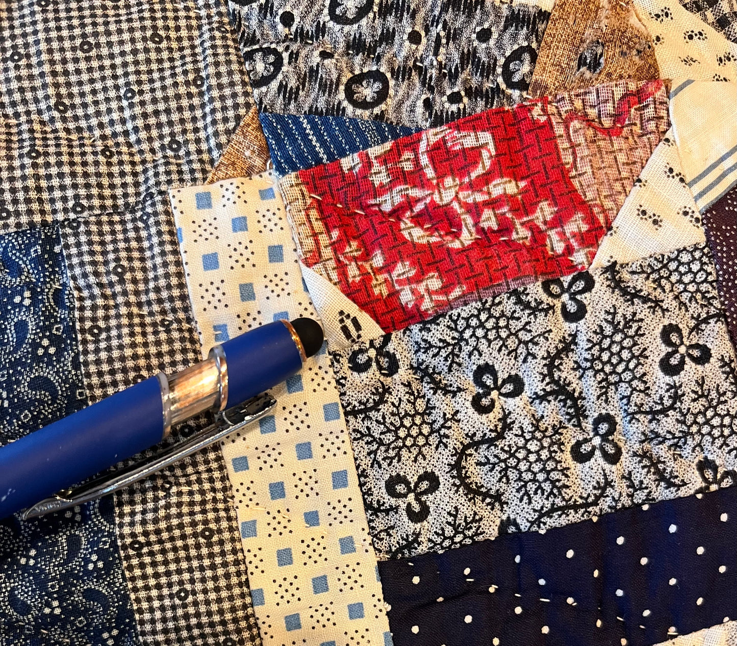 Scrappy Abstract Confetti Cotton Crazy Quilt