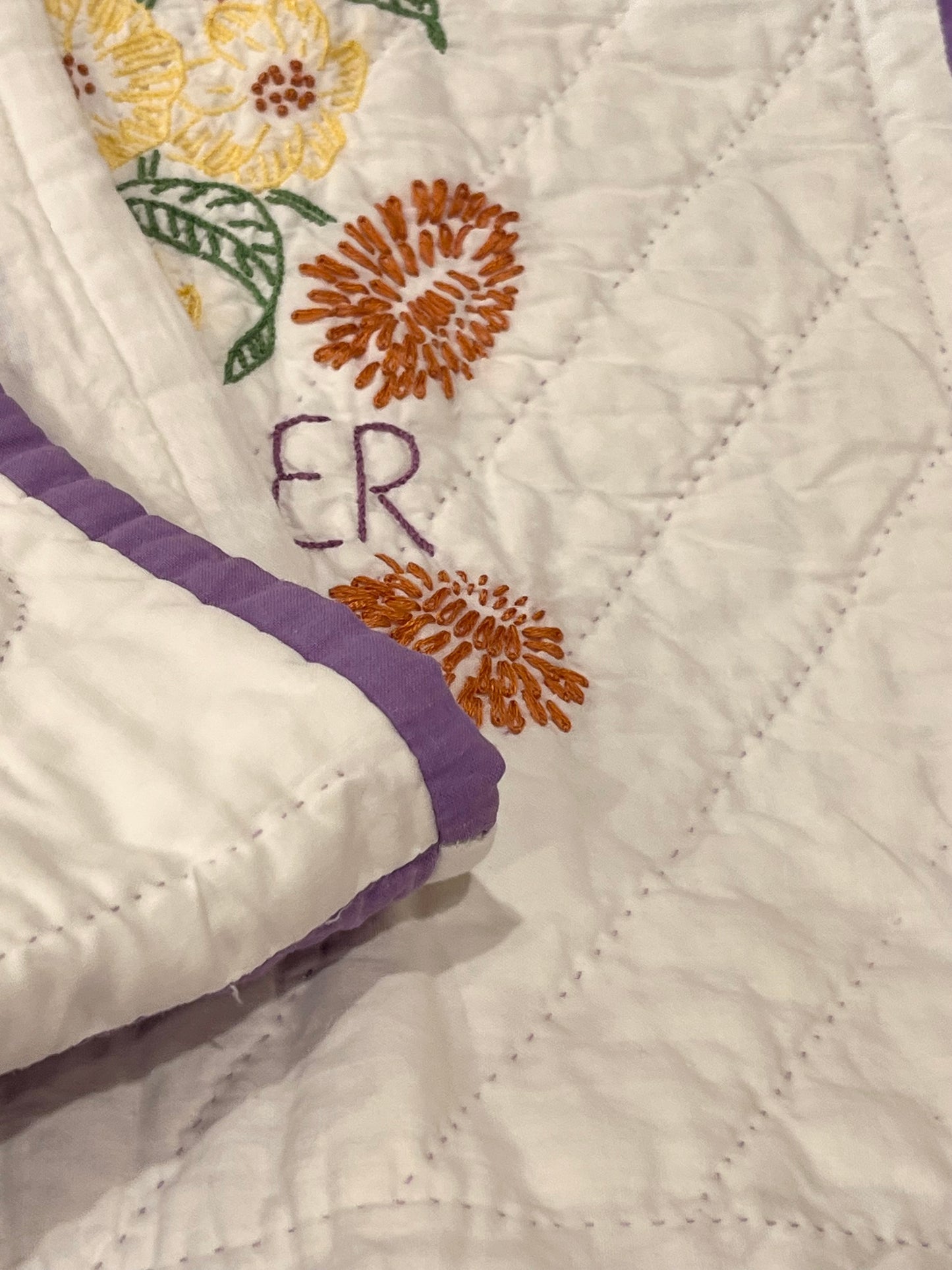 Months and Flowers of the Year Quilt