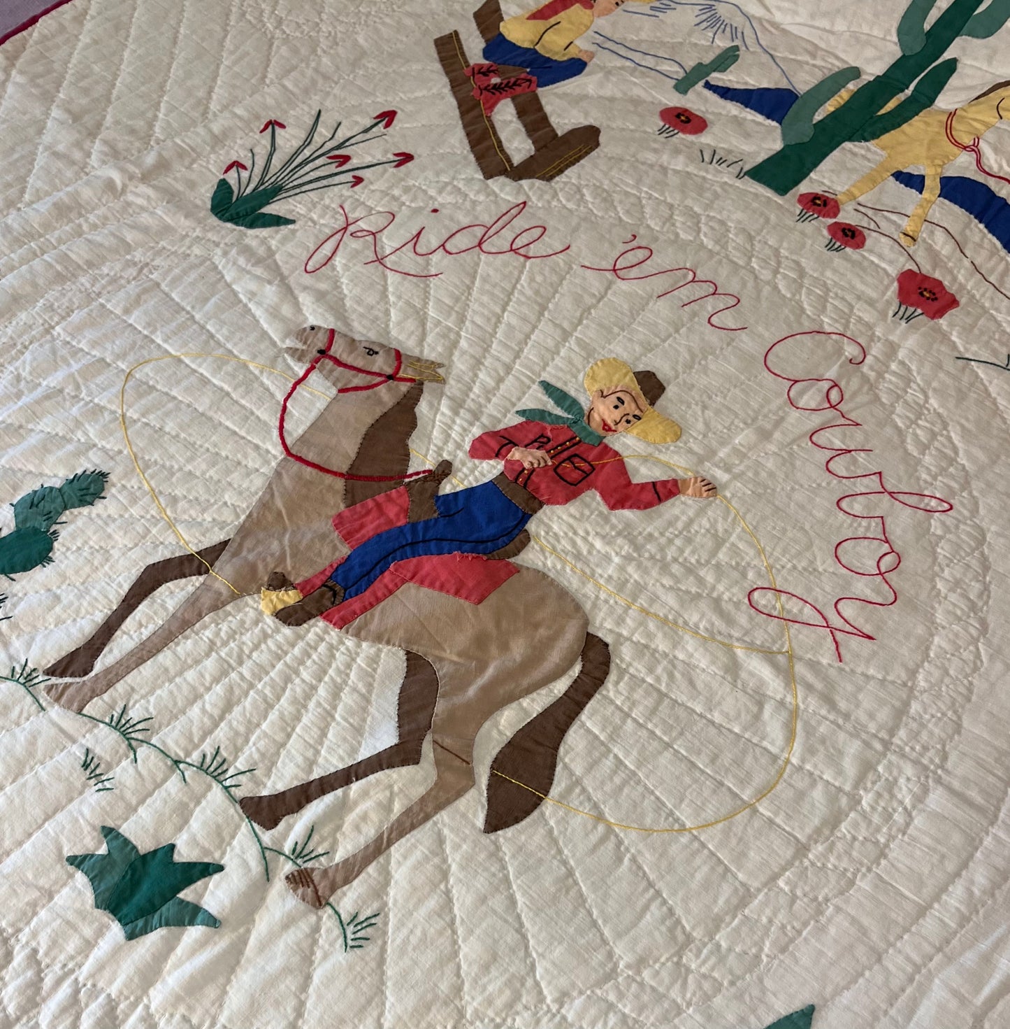 Ride ‘em Cowboy 1950’s Western Quilt