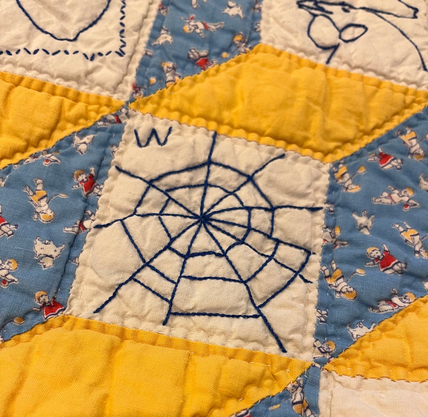 Tumbling Blocks Alphabet Quilt