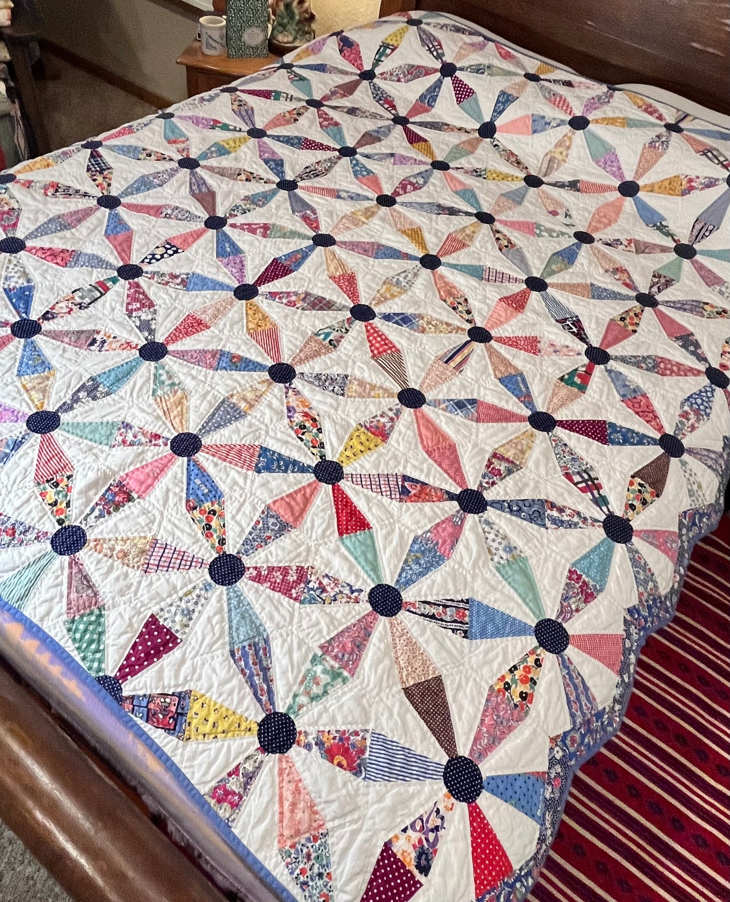 Colorful Kaleidoscope Quilt