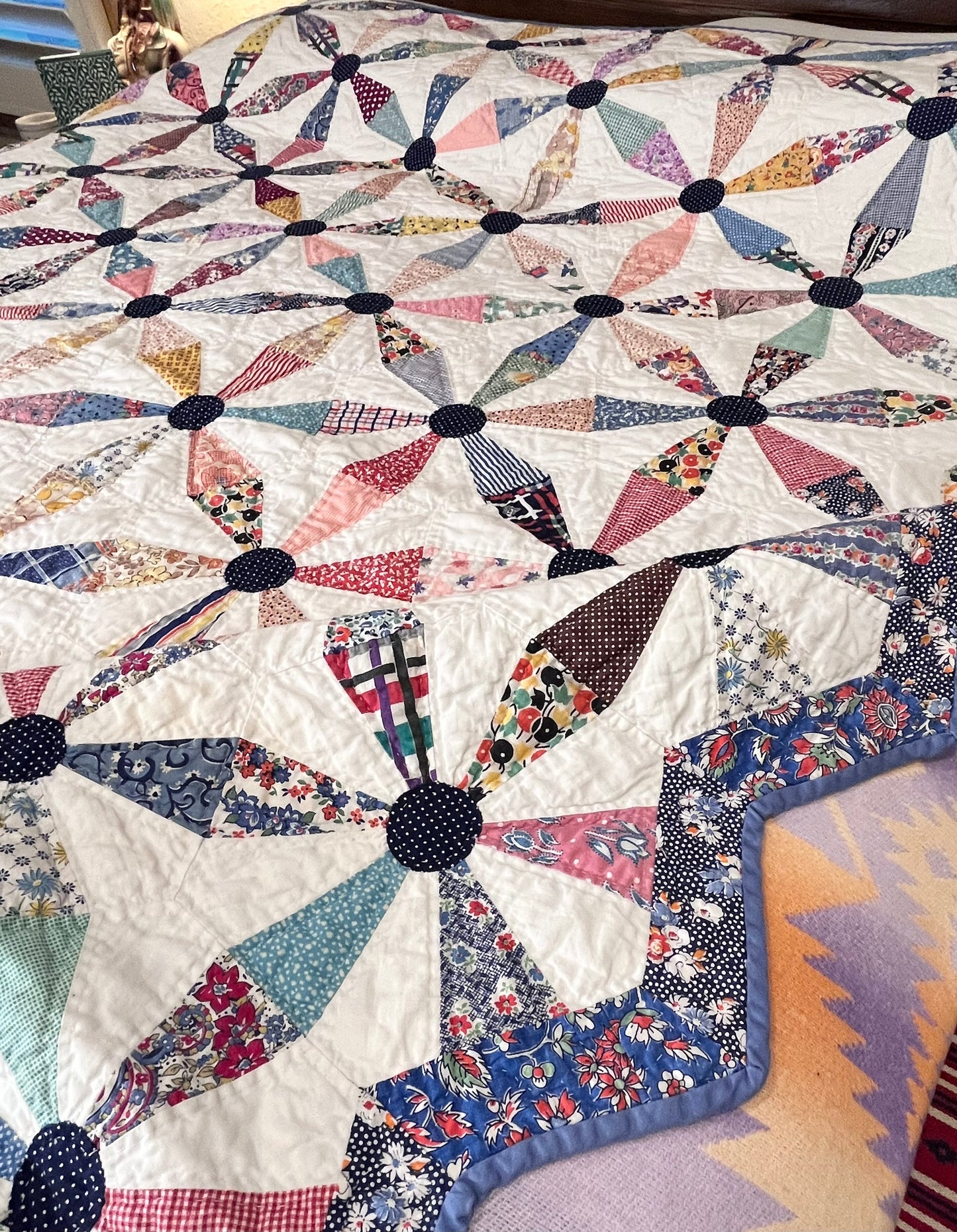 Colorful Kaleidoscope Quilt