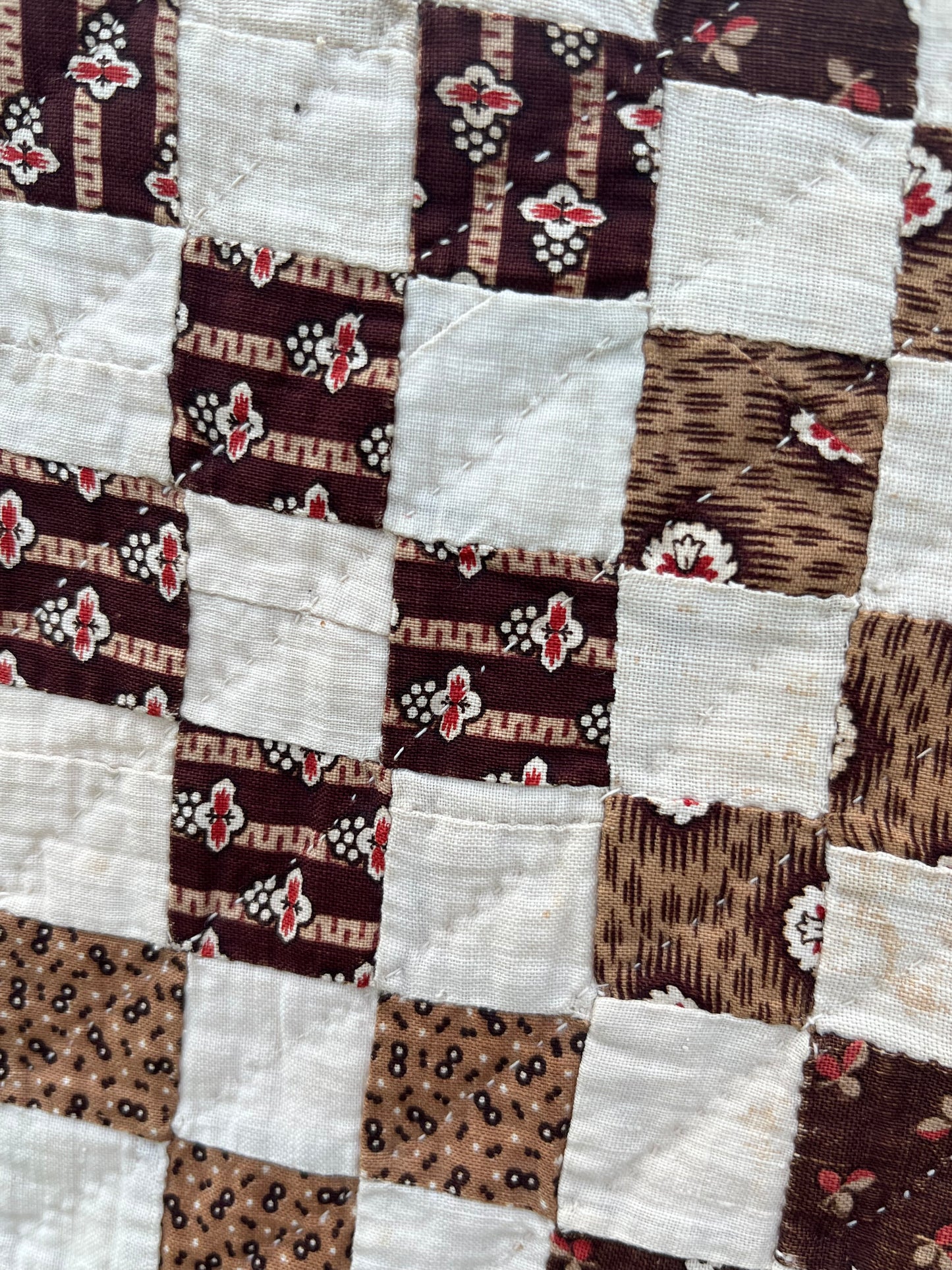 Early Postage Stamp One Patch Quilt