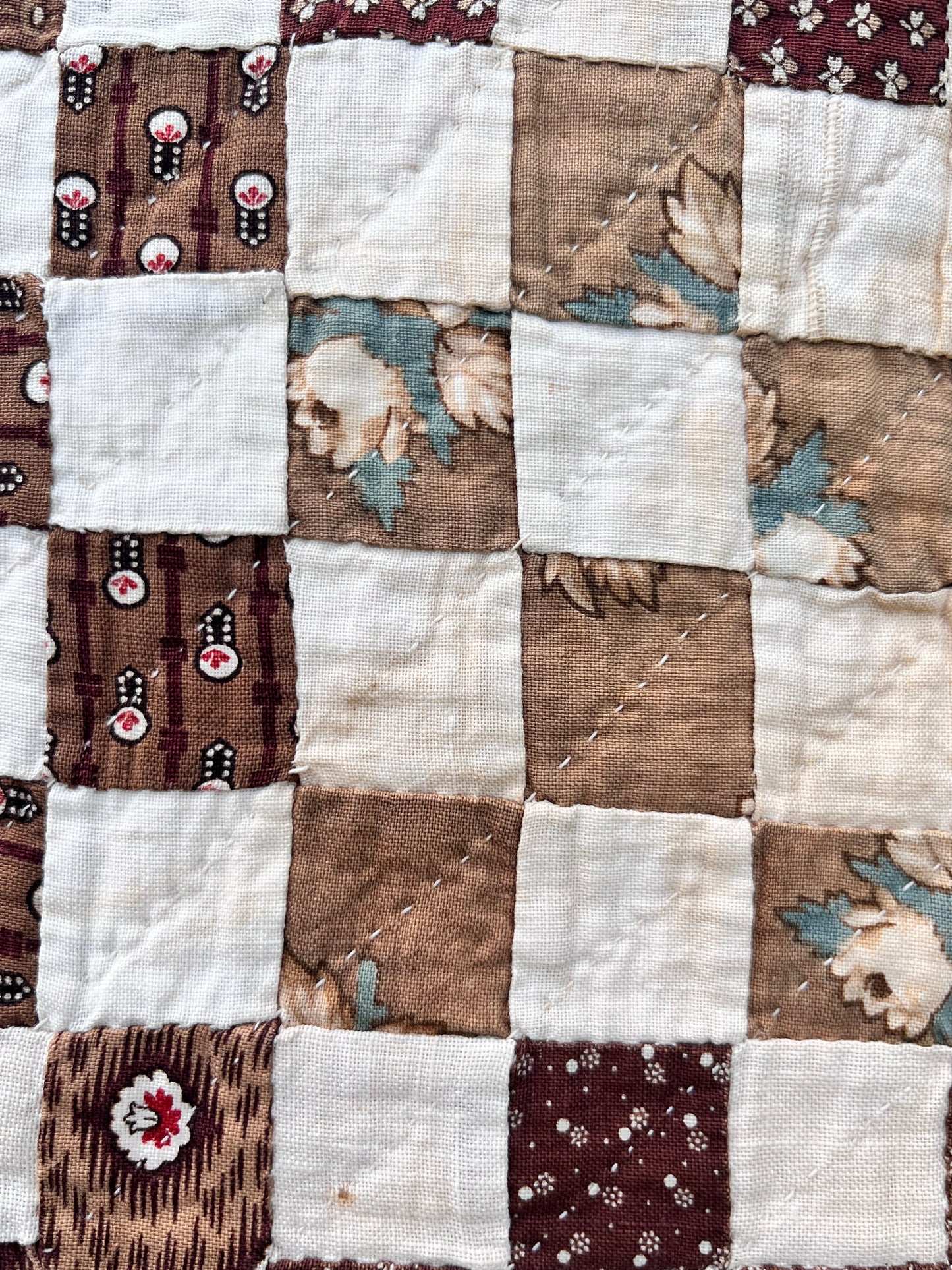 Early Postage Stamp One Patch Quilt