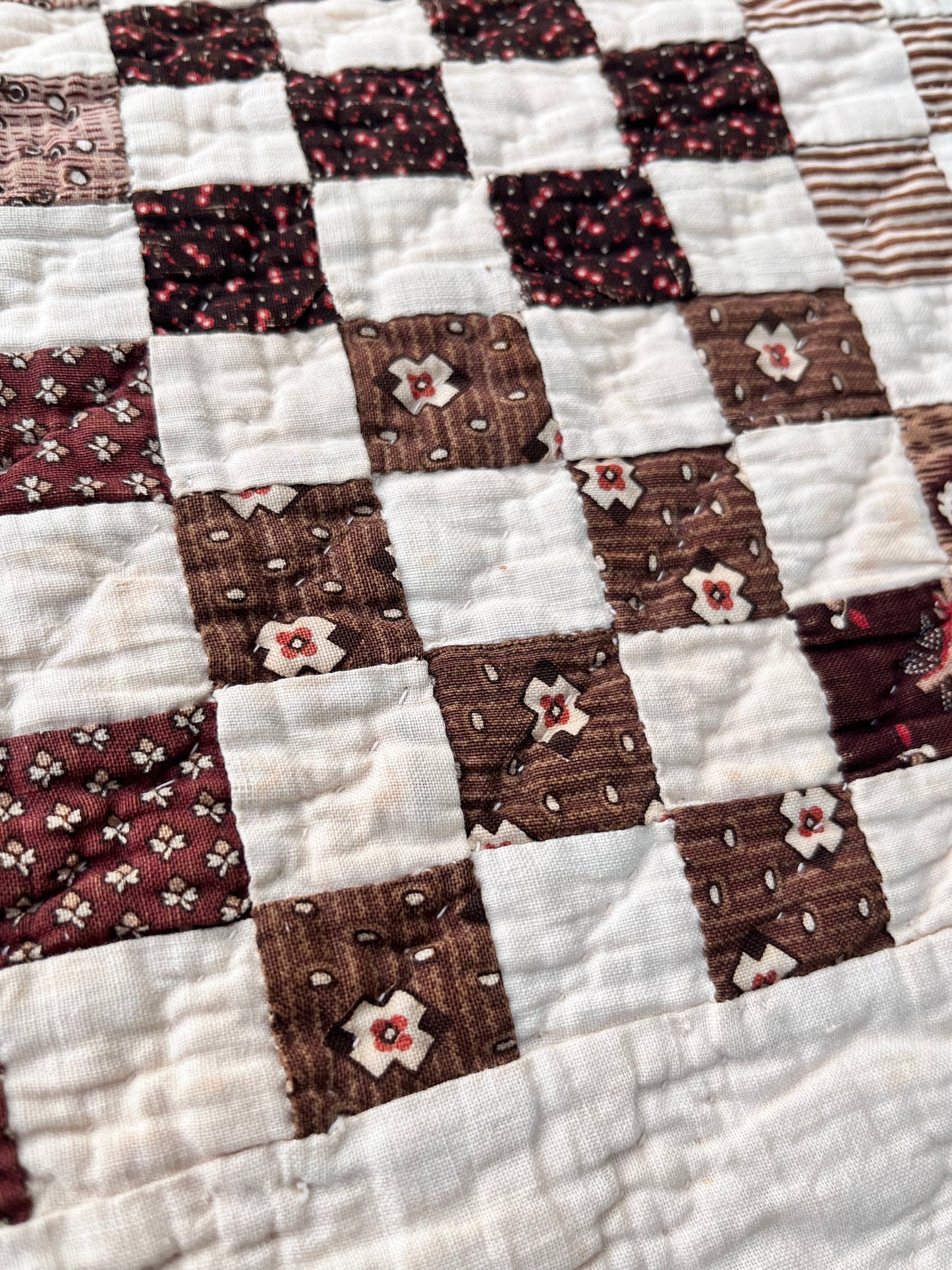 Early Postage Stamp One Patch Quilt