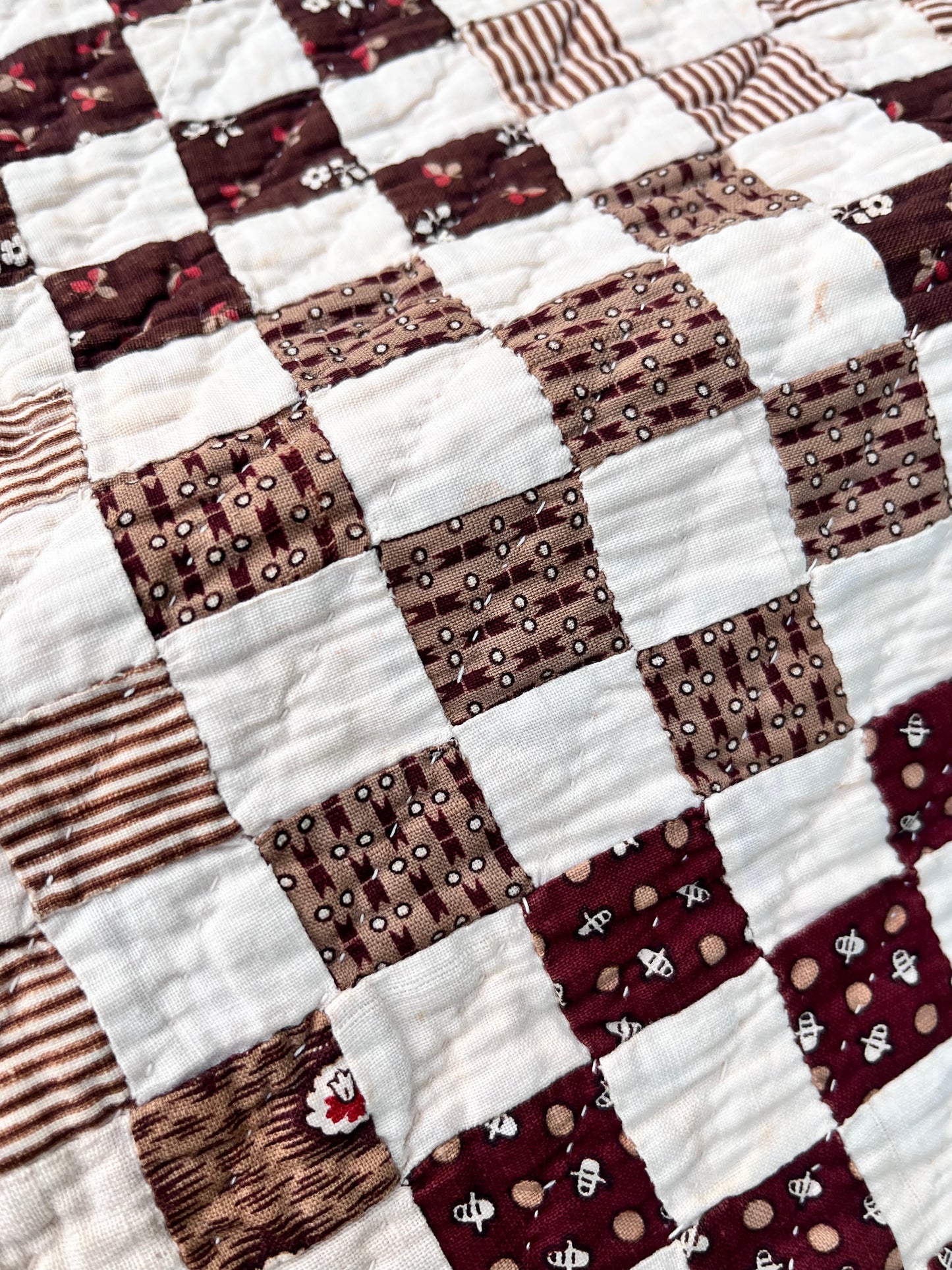 Early Postage Stamp One Patch Quilt