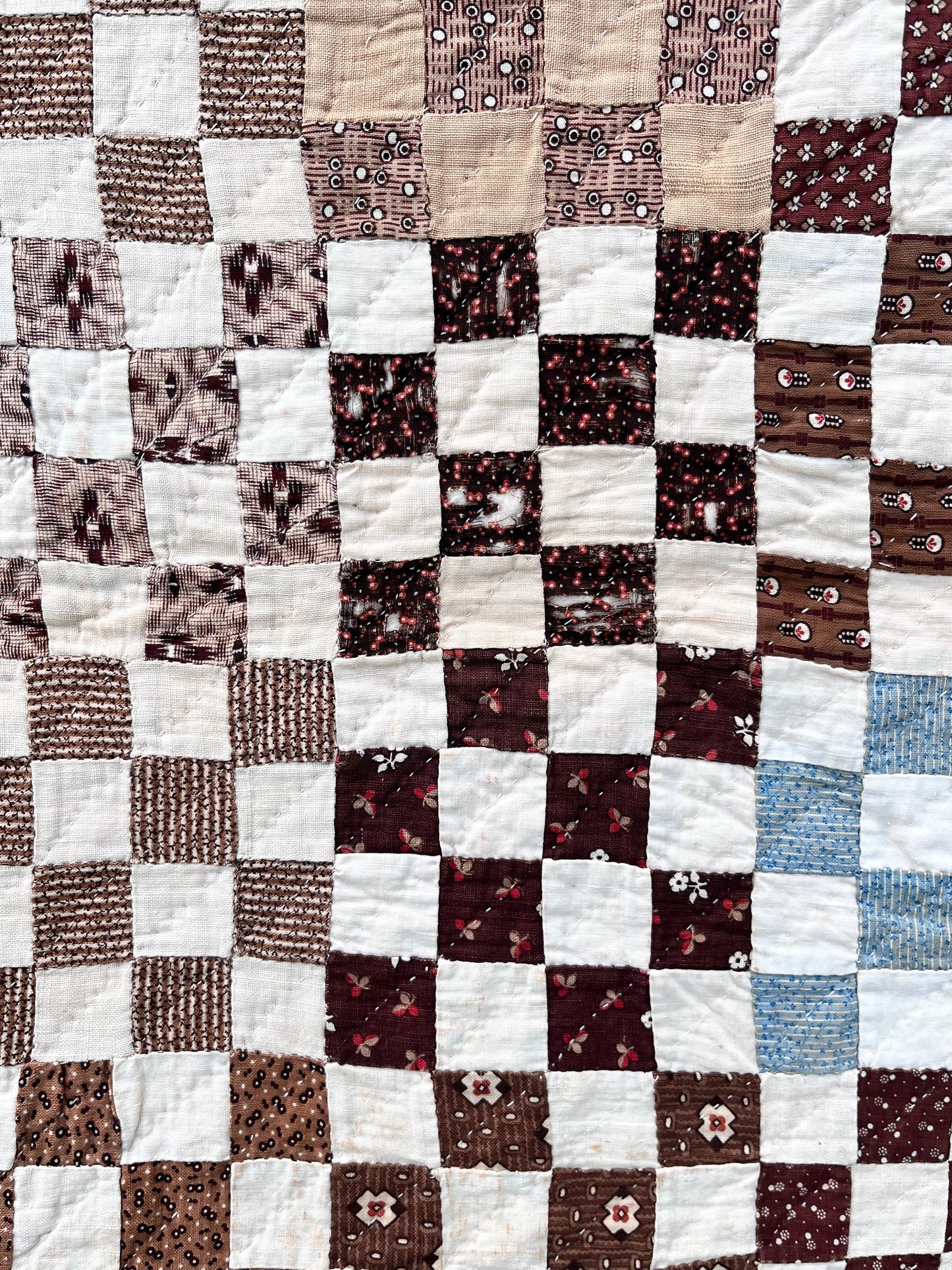 Early Postage Stamp One Patch Quilt