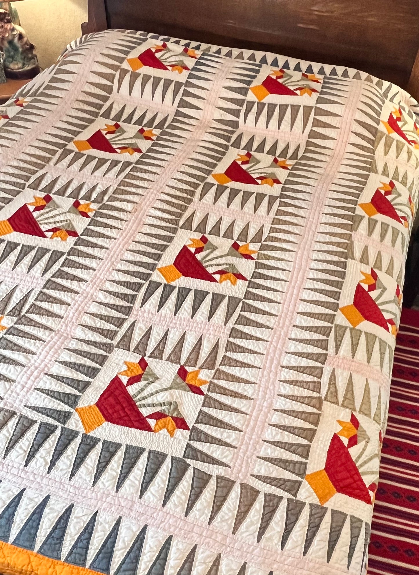 Sawtooth Rocky Mountain North Carolina Lily Quilt