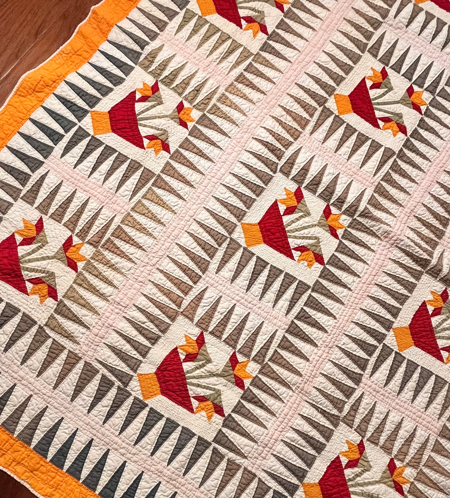 Sawtooth Rocky Mountain North Carolina Lily Quilt