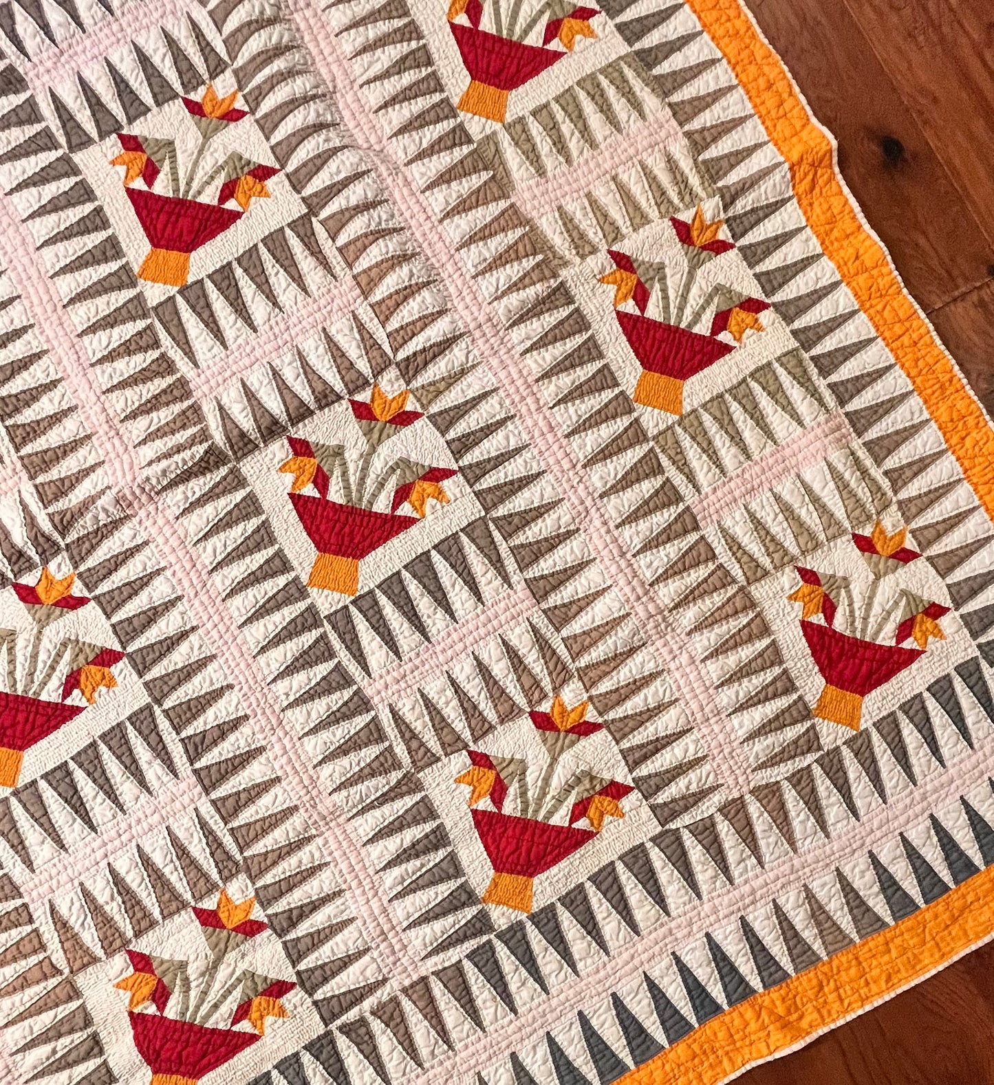 Sawtooth Rocky Mountain North Carolina Lily Quilt