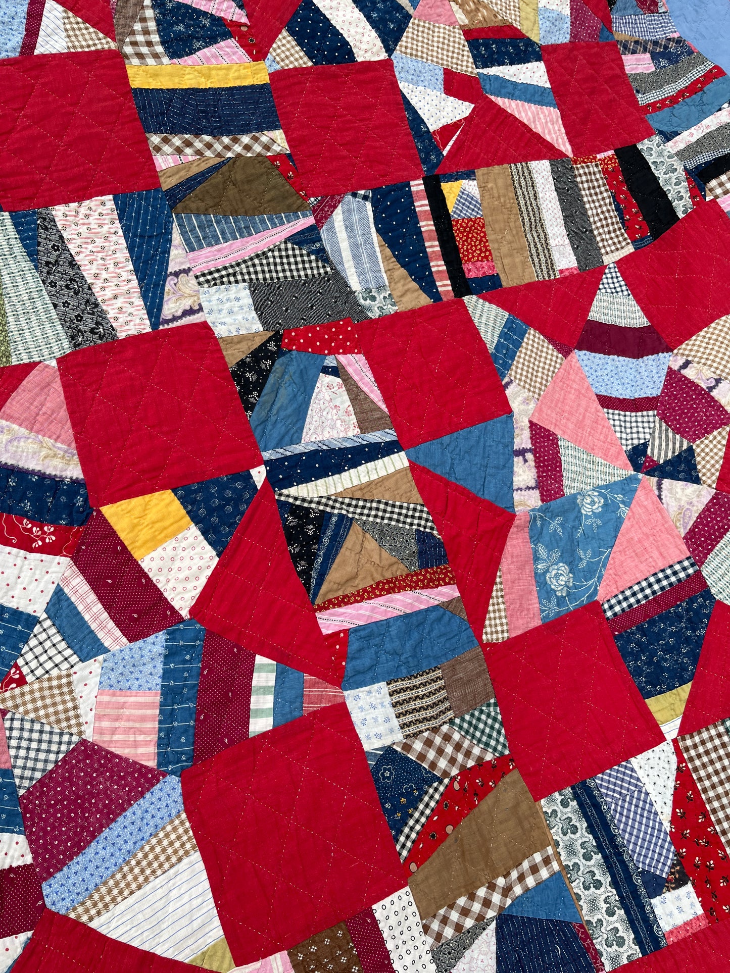 String Stars with String Sashing Quilt