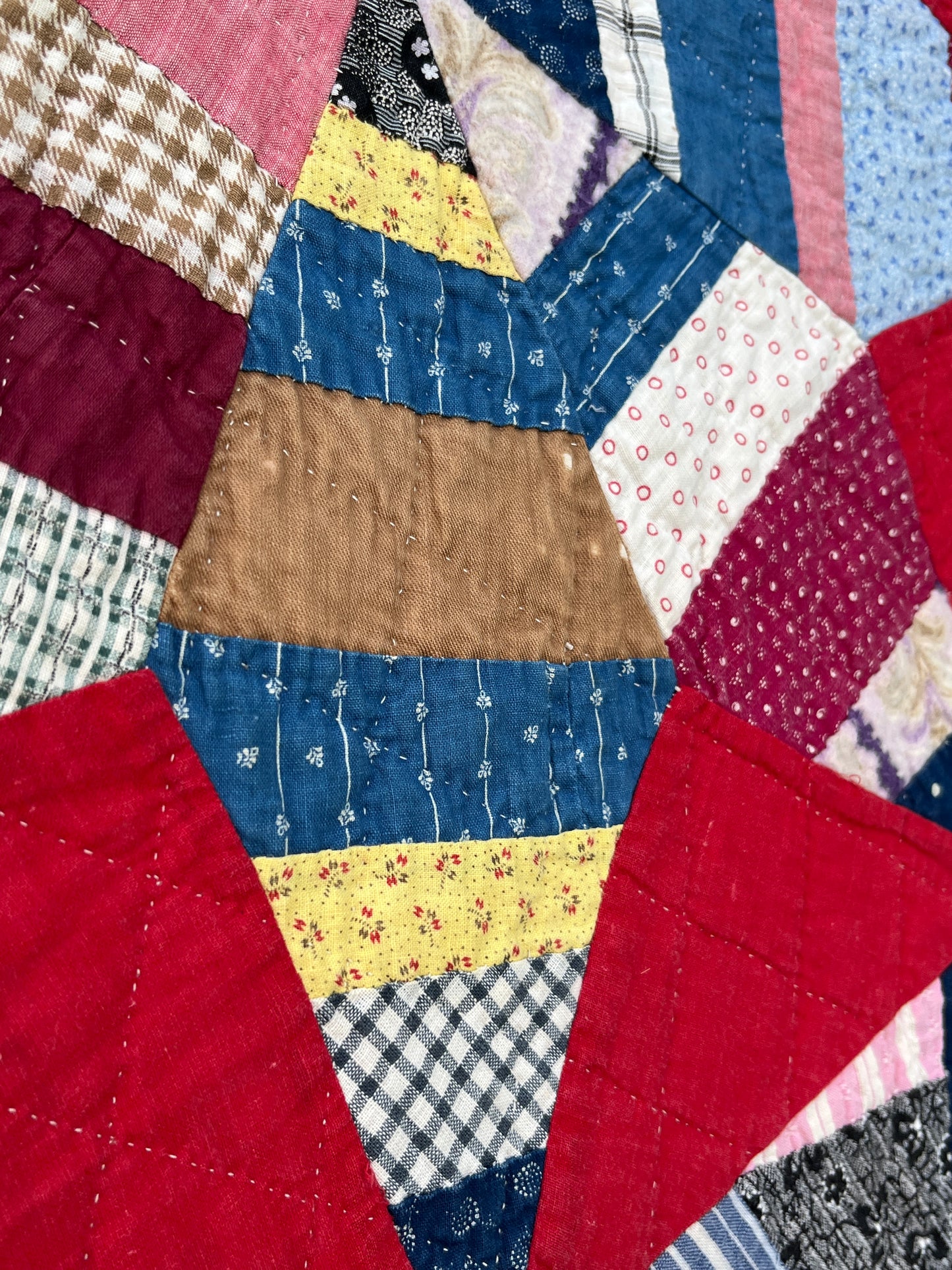 String Stars with String Sashing Quilt