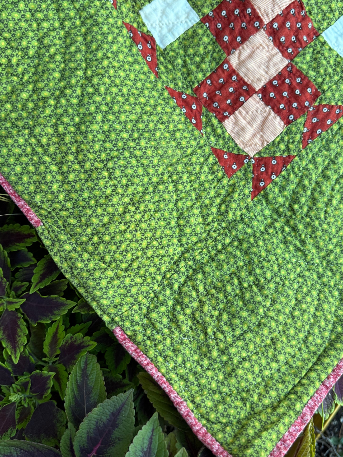 Triple Irish Chain Crib Quilt
