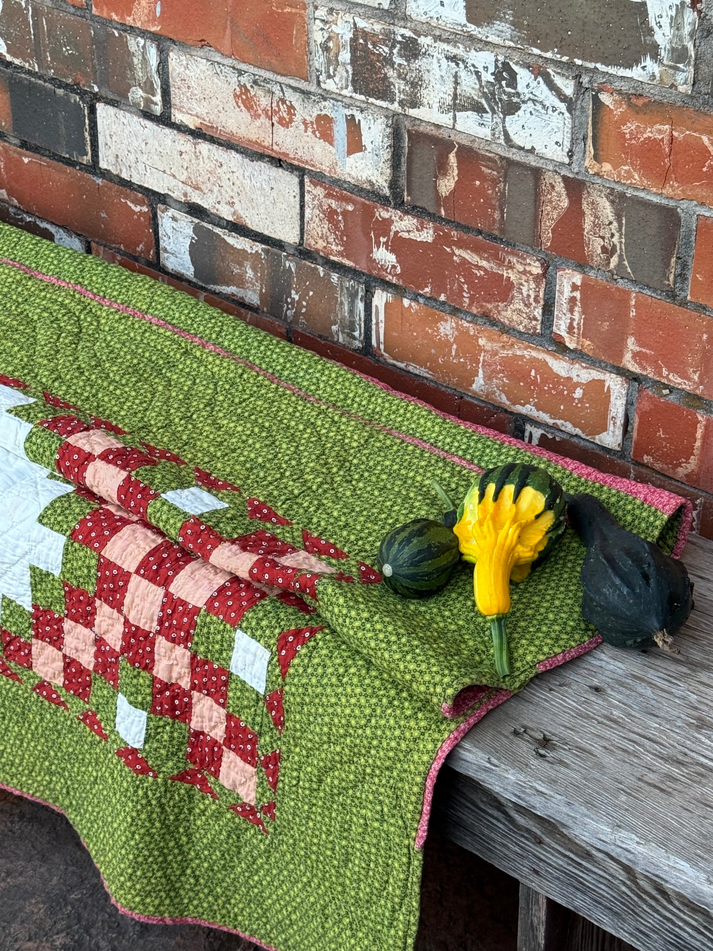 Triple Irish Chain Crib Quilt