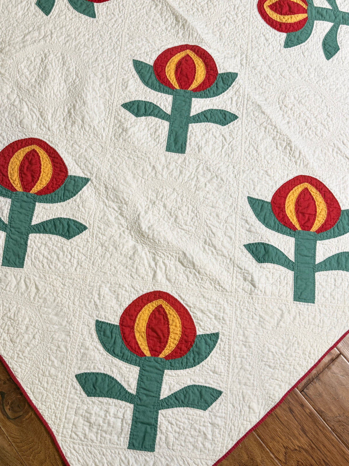 Love Apple Pieced Quilt