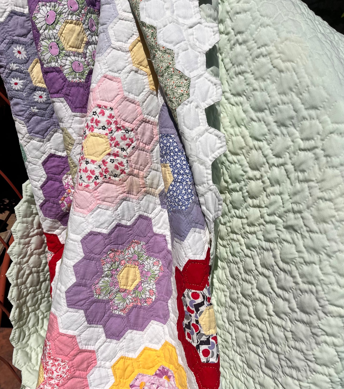 Sweet Flower Garden Quilt with Border