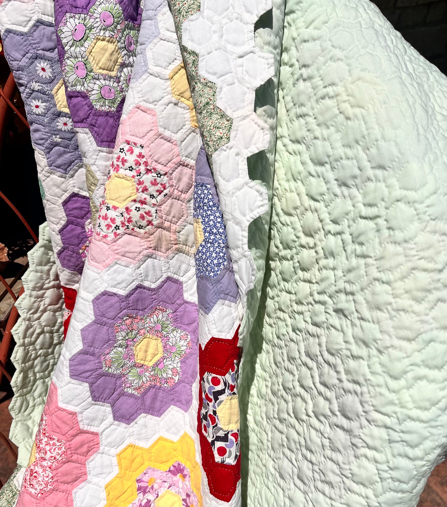 Sweet Flower Garden Quilt with Border