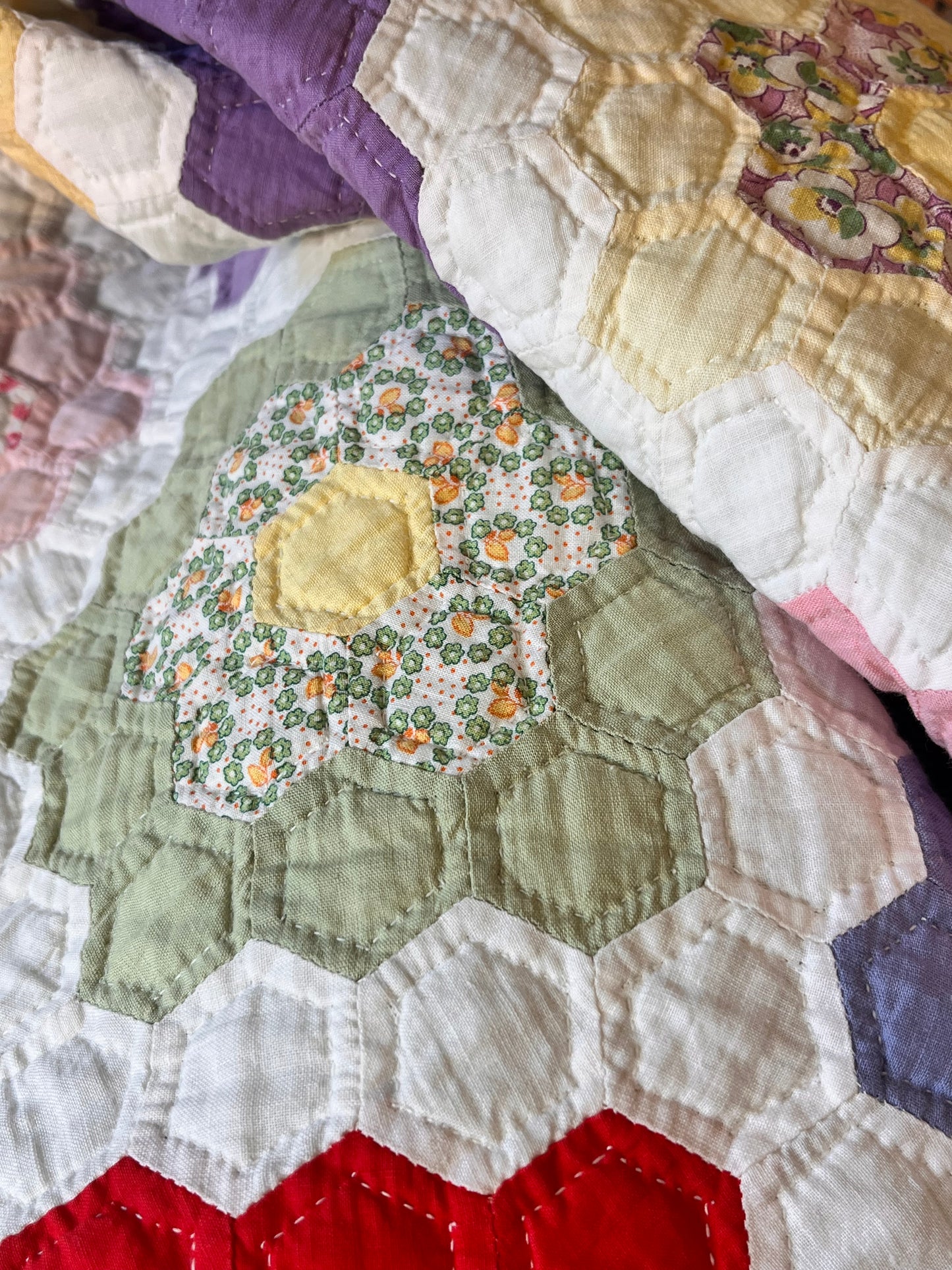 Sweet Flower Garden Quilt with Border