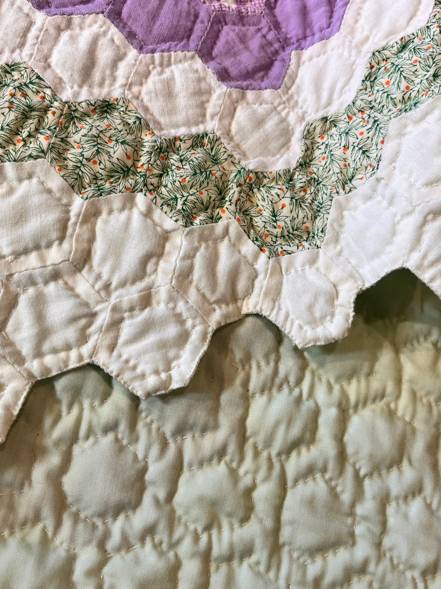 Sweet Flower Garden Quilt with Border