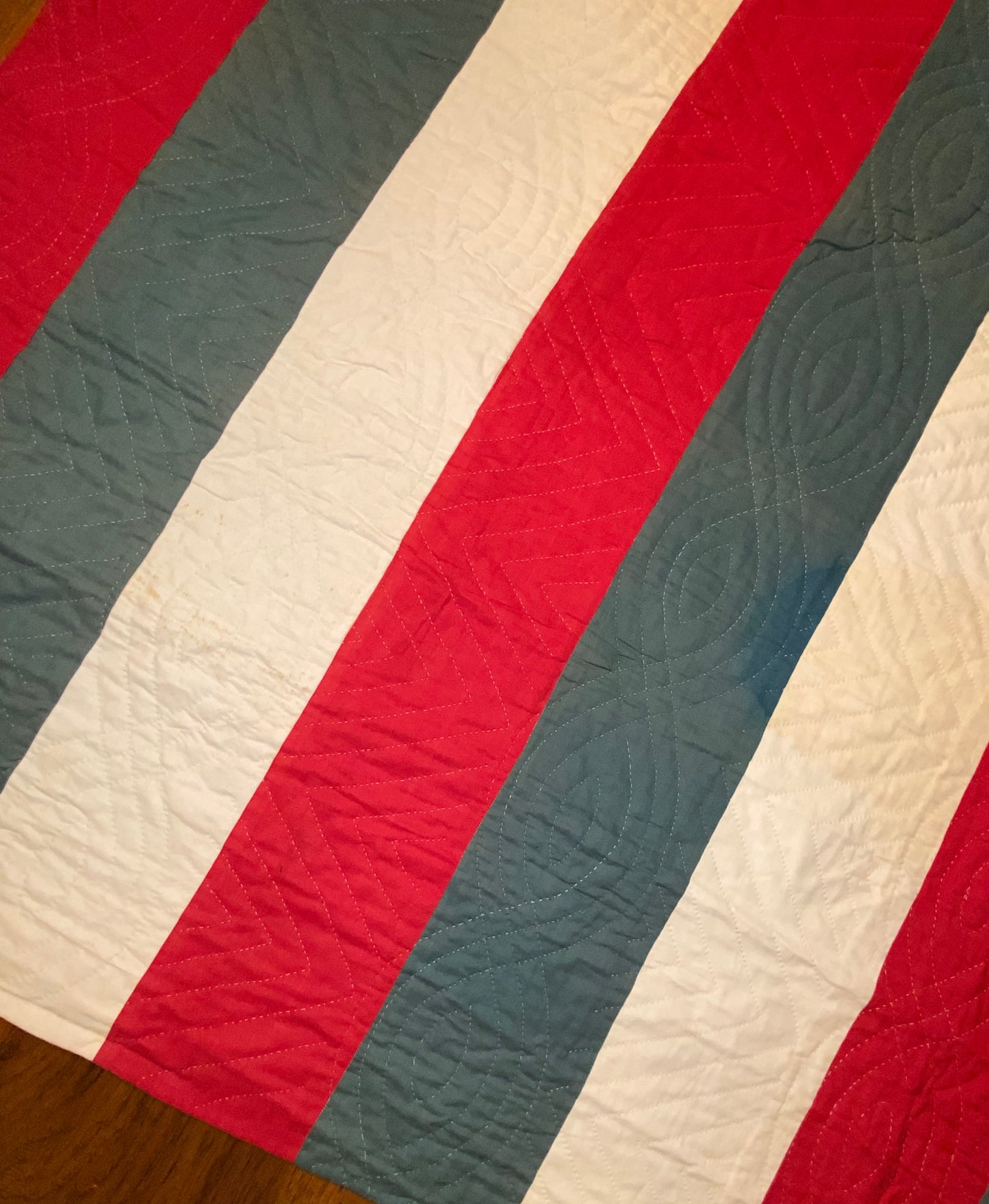 American Flag Quilt Stars and Bars
