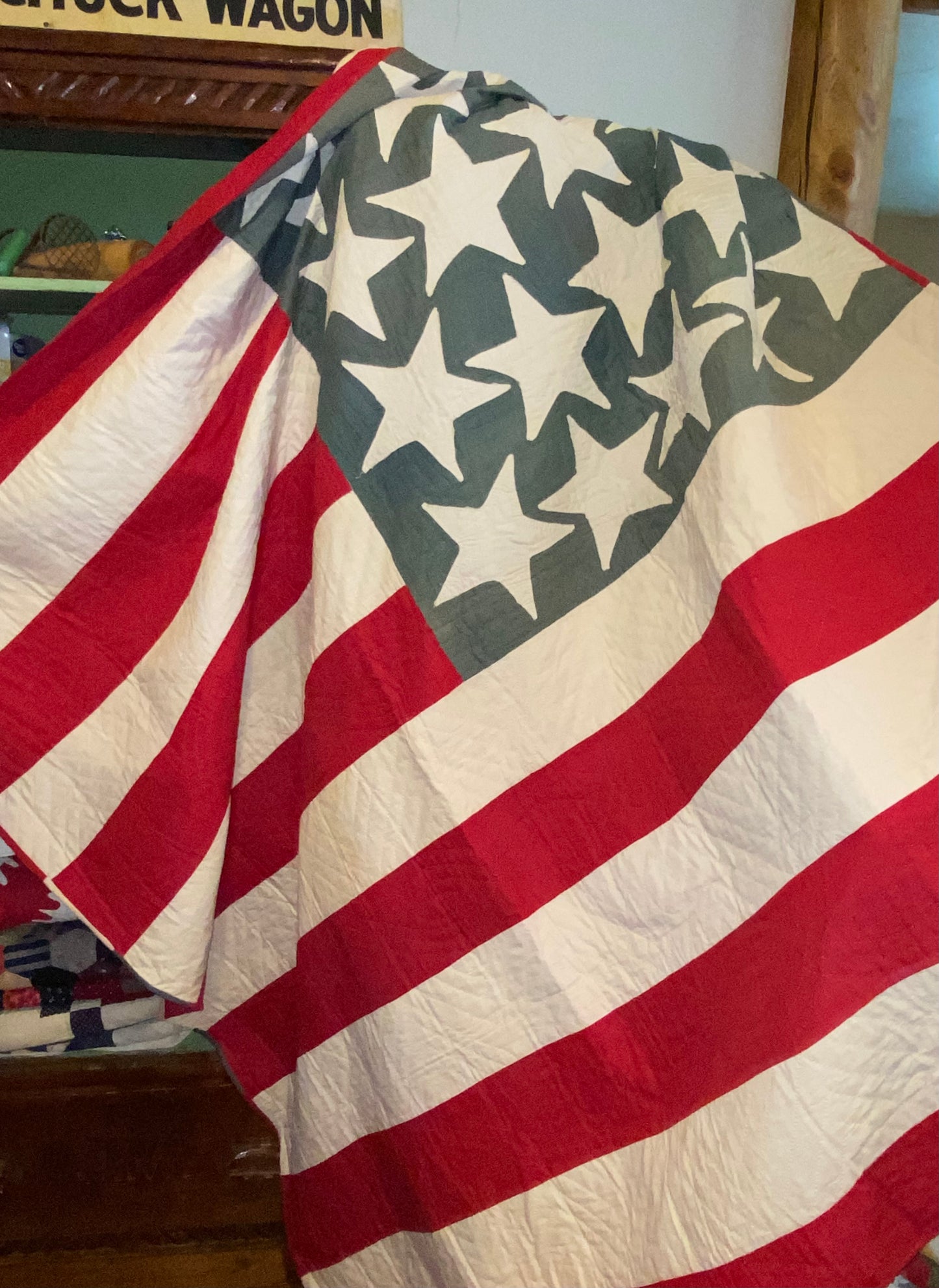 American Flag Quilt Stars and Bars