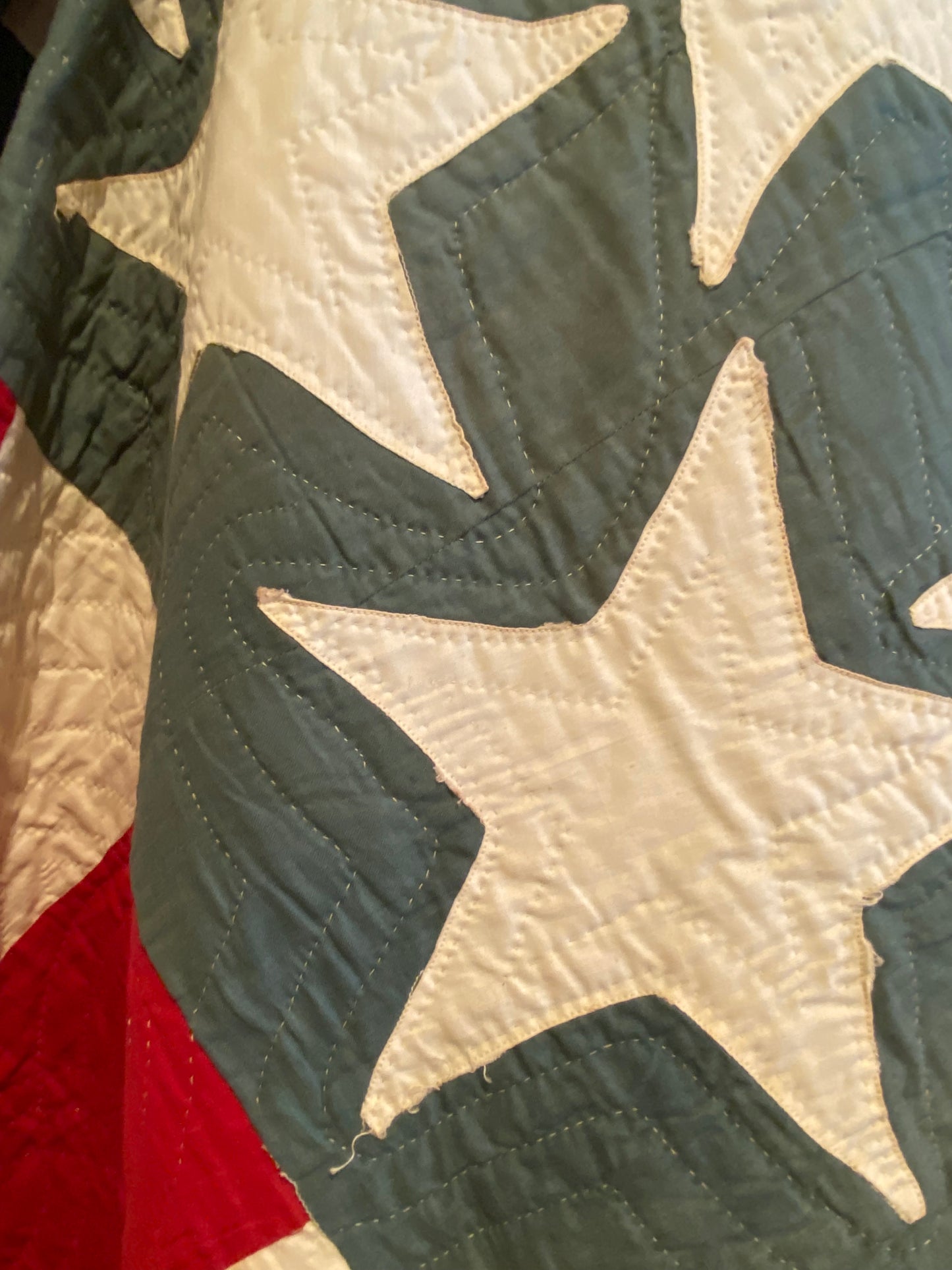 American Flag Quilt Stars and Bars