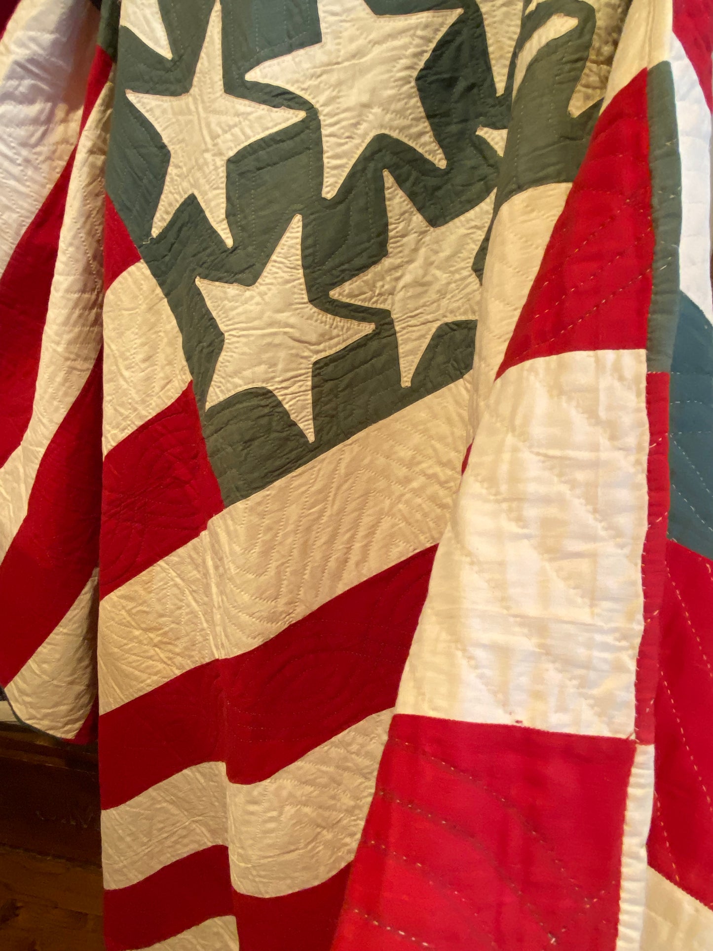 American Flag Quilt Stars and Bars