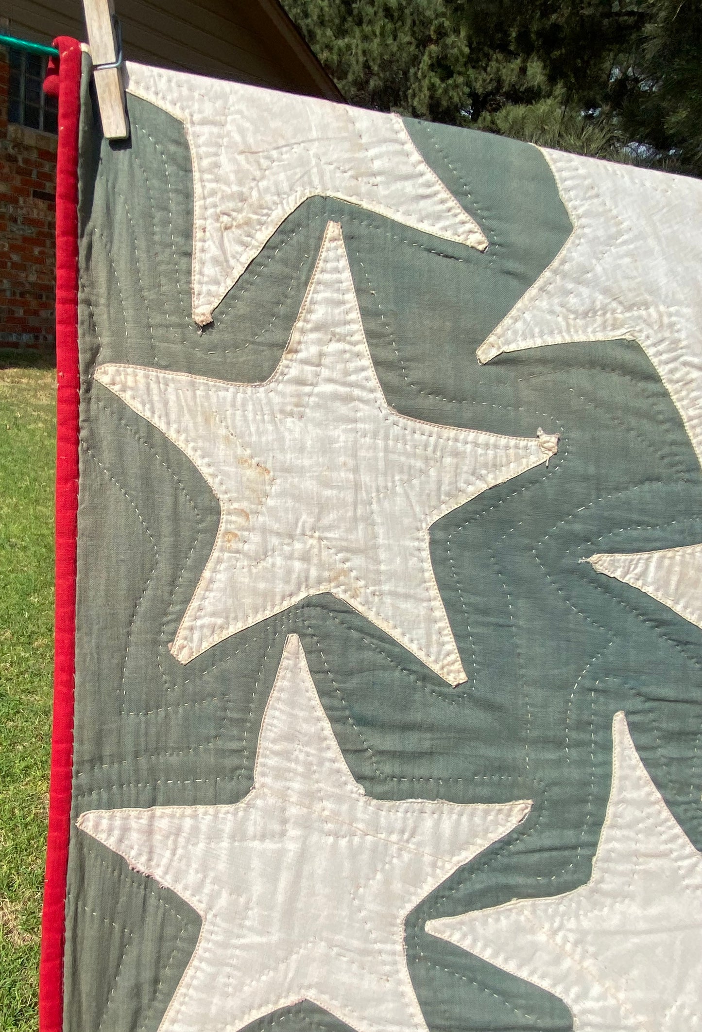 American Flag Quilt Stars and Bars