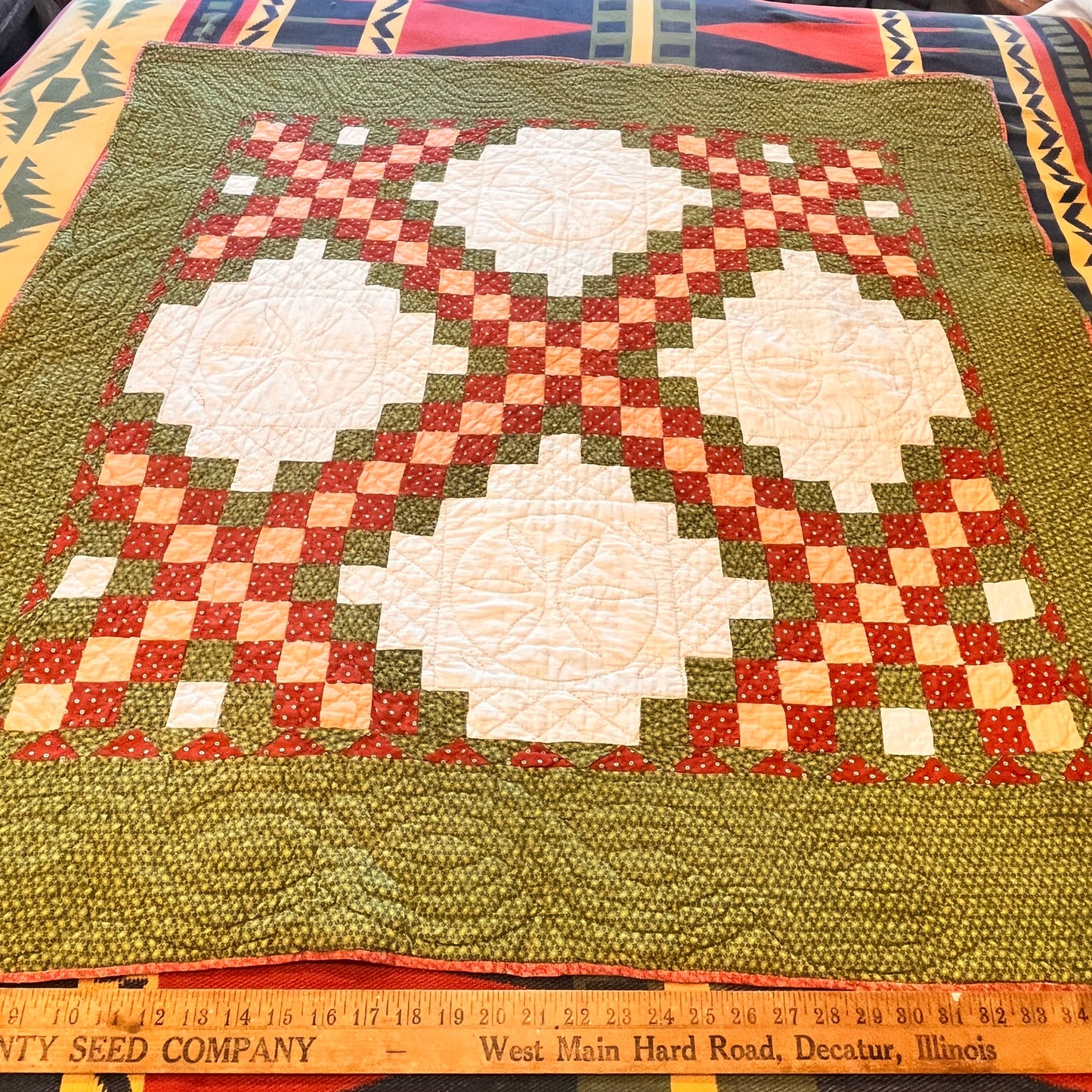 Triple Irish Chain Crib Quilt