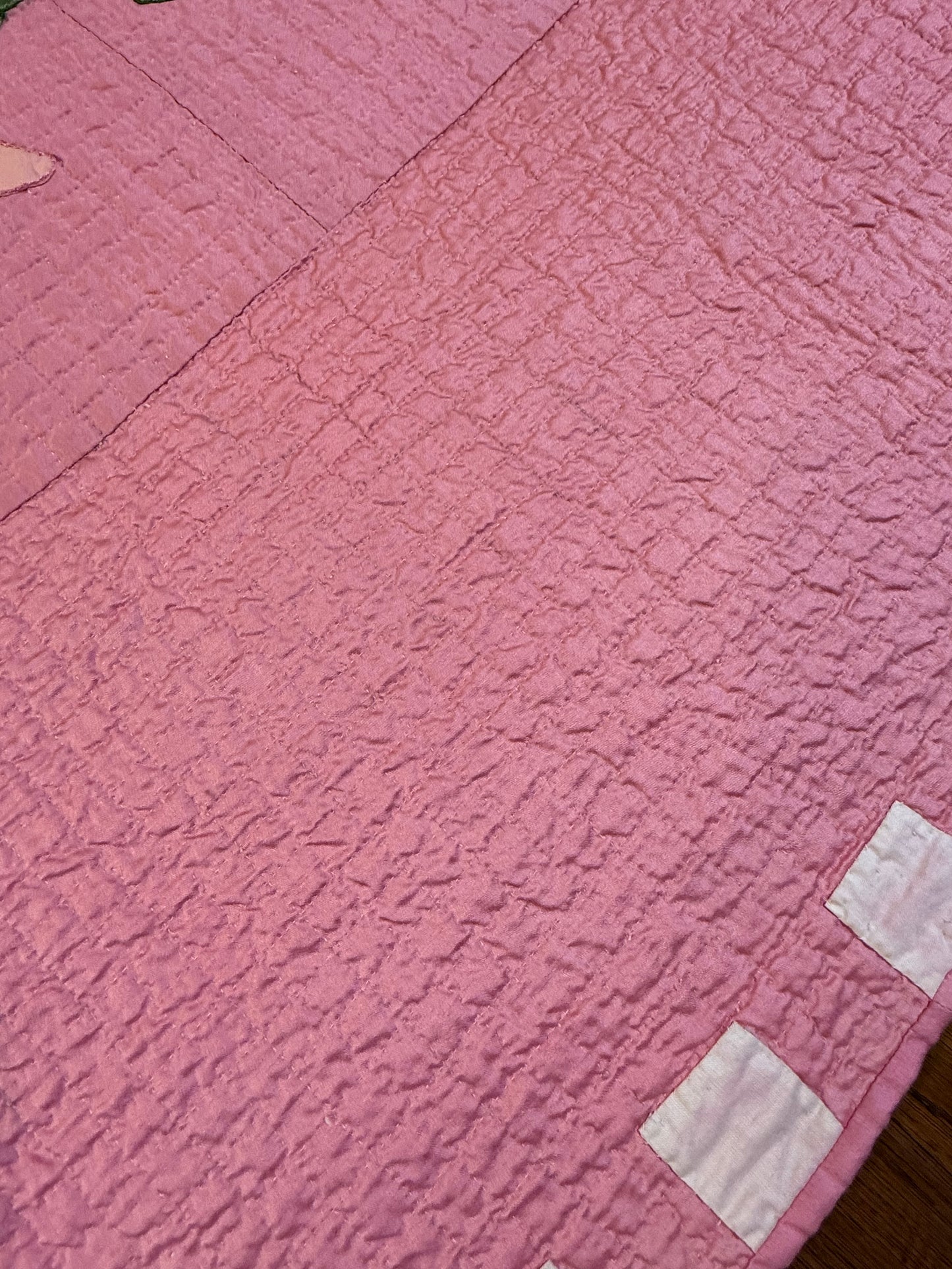 Morning Glory Appliqué Quilt with Blocks Border