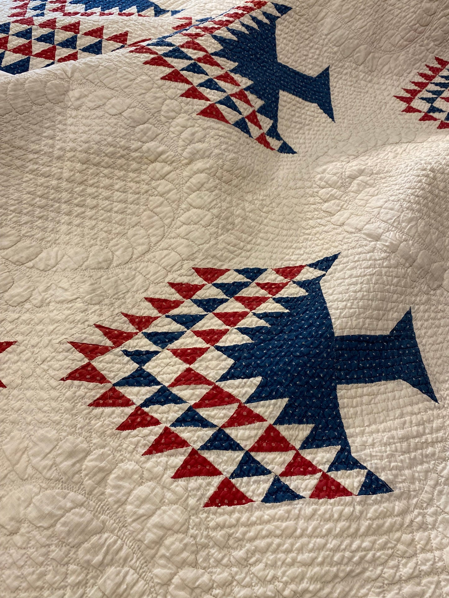 Red White and Blue Tree of Life Quilt -Sold