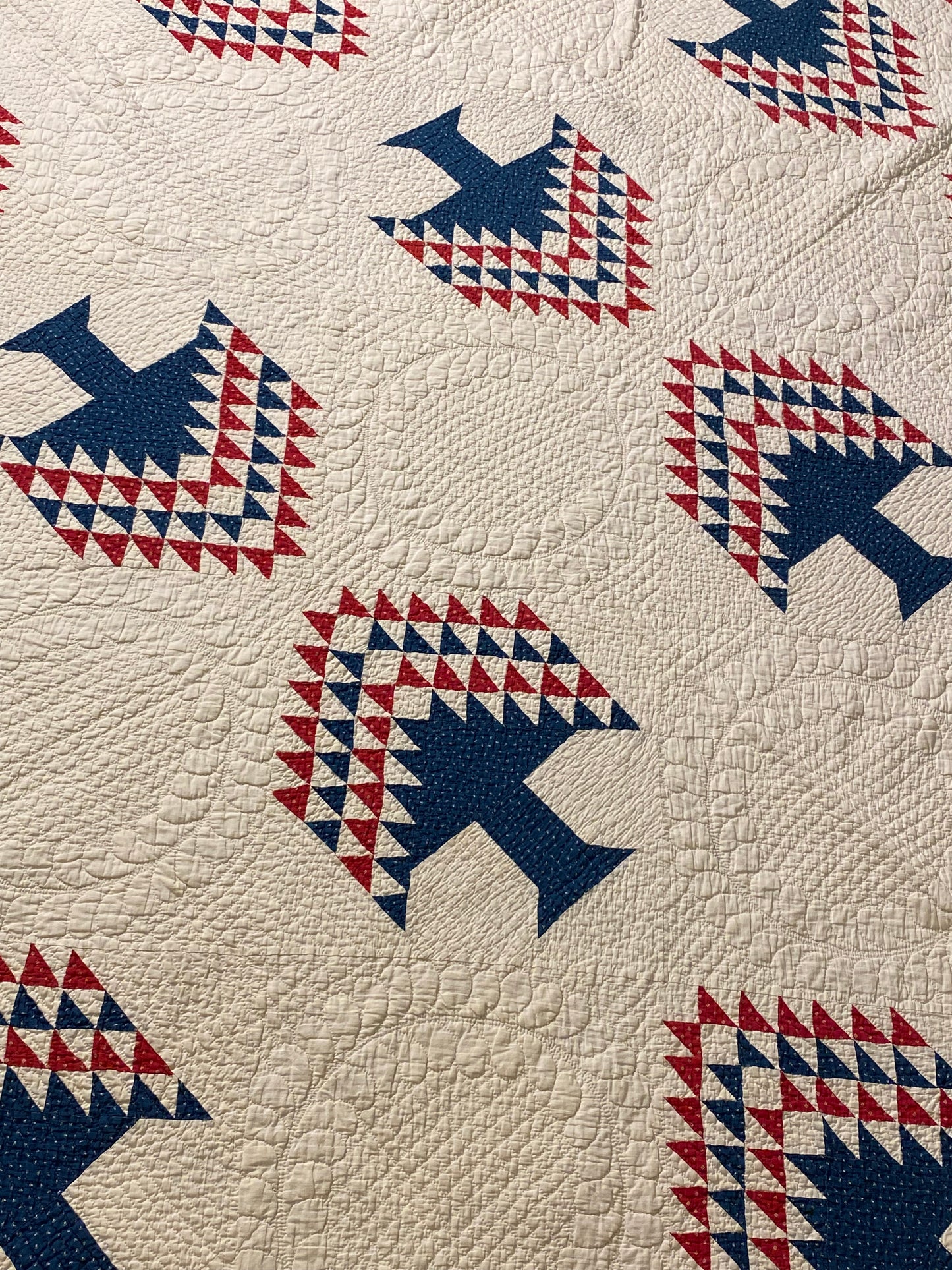 Red White and Blue Tree of Life Quilt -Sold