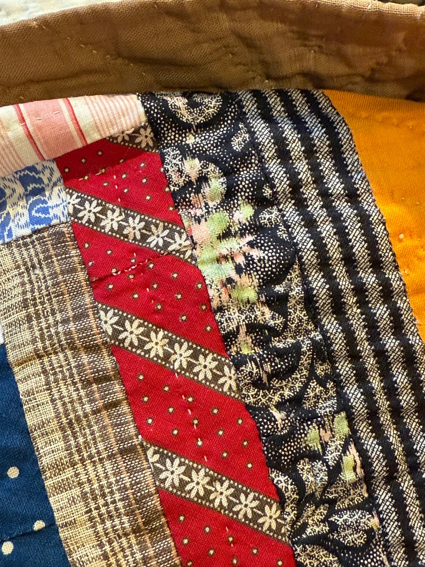 Log Cabin Sunshine and Shadows Quilt