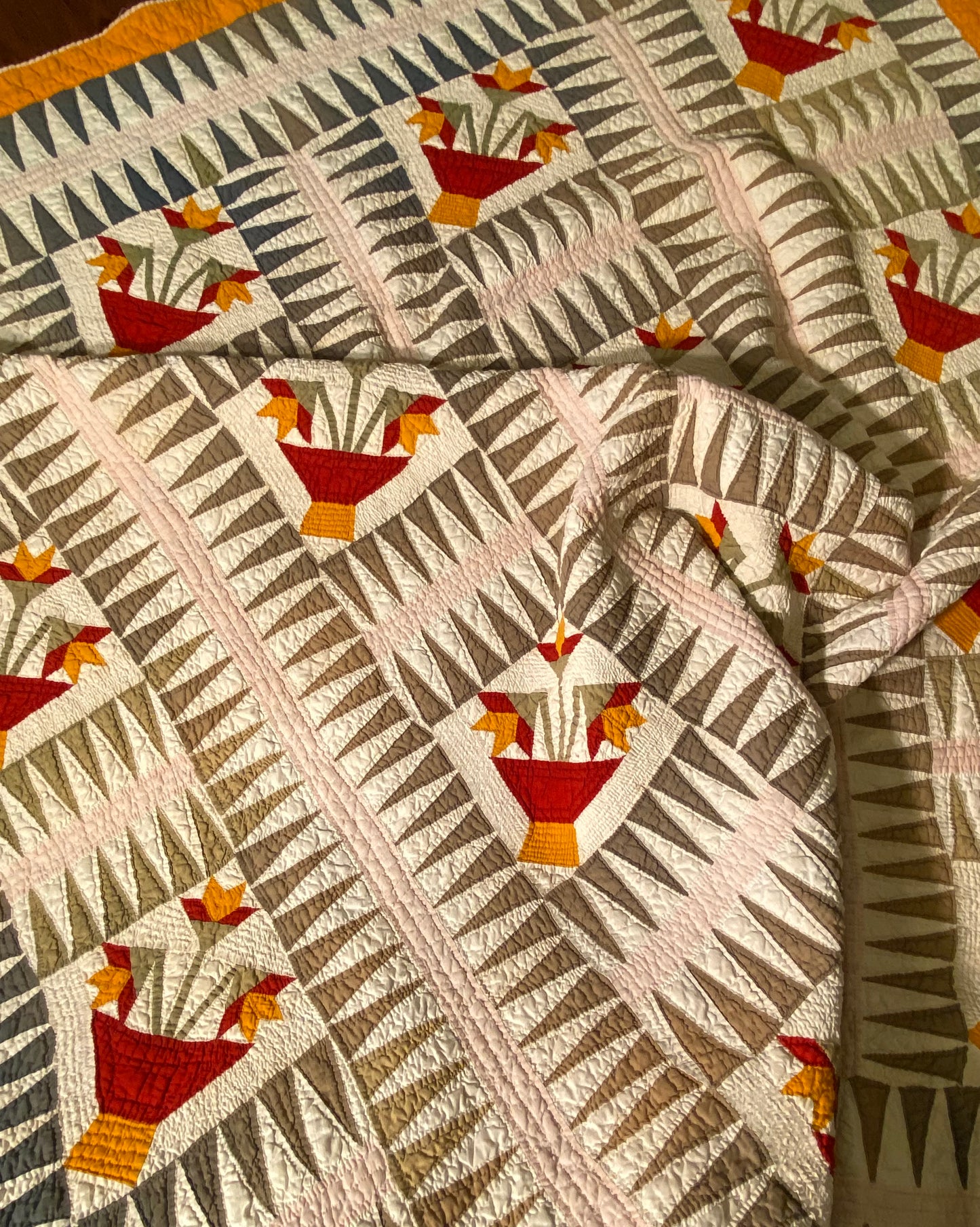 Sawtooth Rocky Mountain North Carolina Lily Quilt