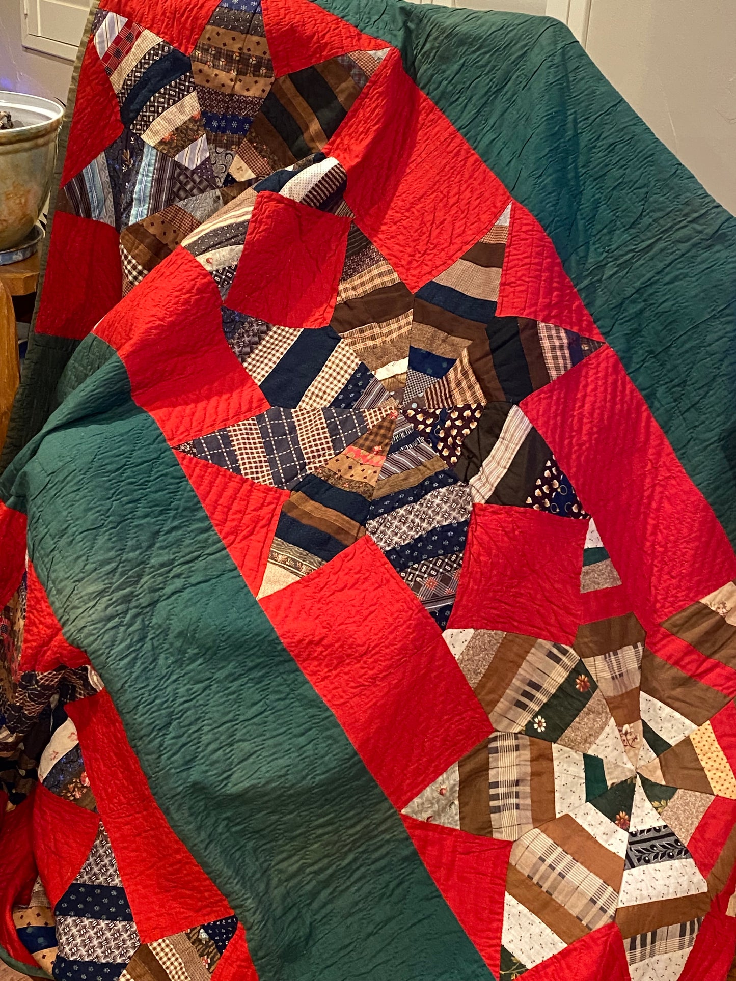 String Stars and Bars Quilt -SOLD