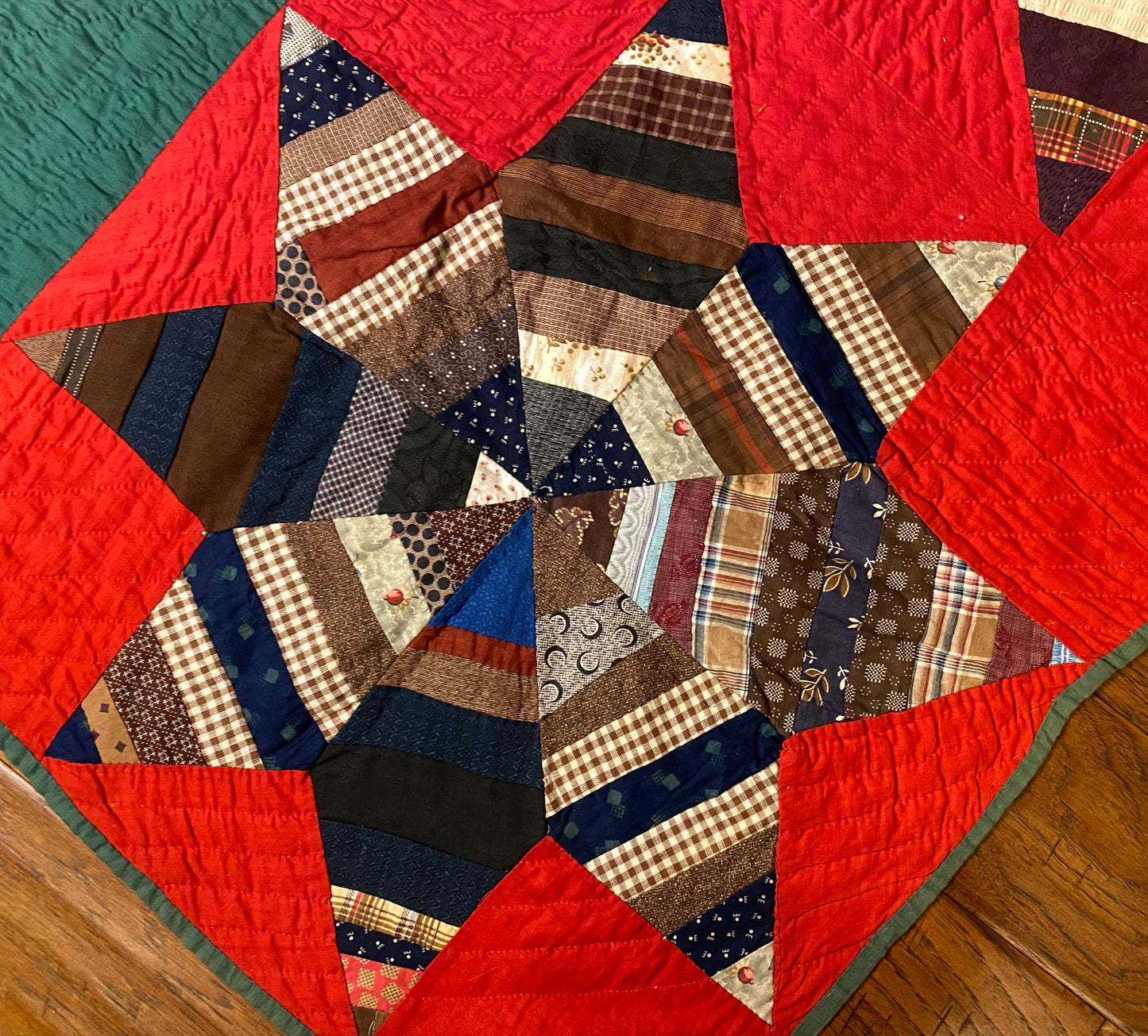 String Stars and Bars Quilt -SOLD