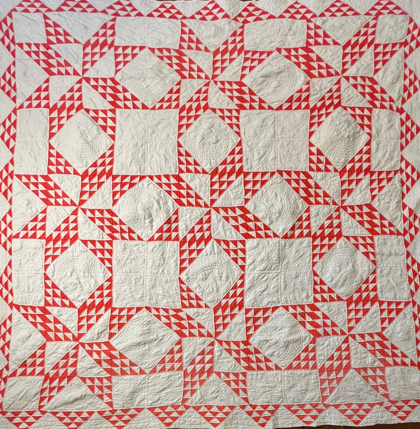 Star of Triangles Quilt with Border