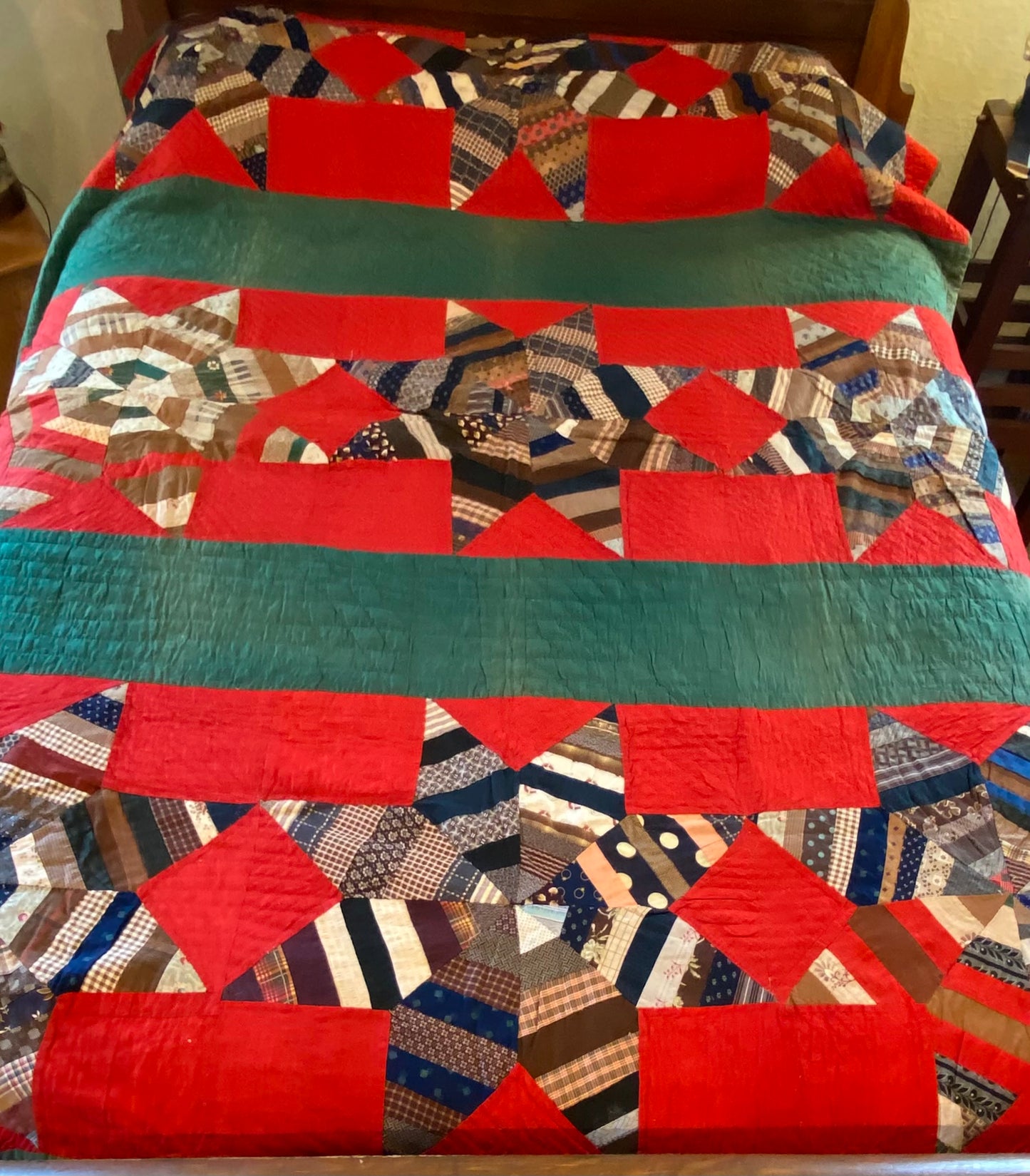 String Stars and Bars Quilt -SOLD