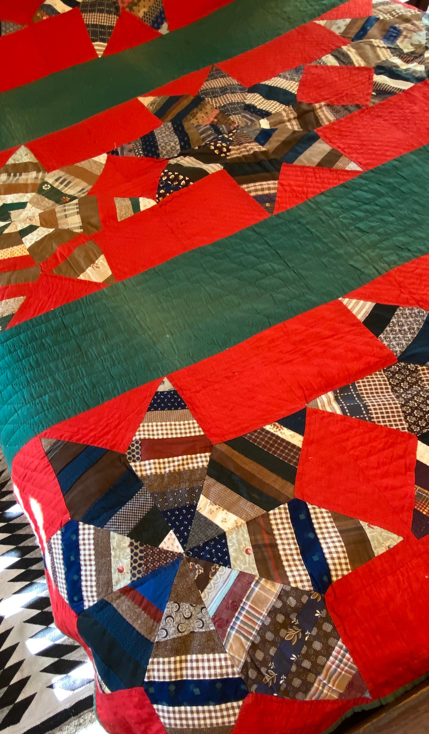 String Stars and Bars Quilt -SOLD