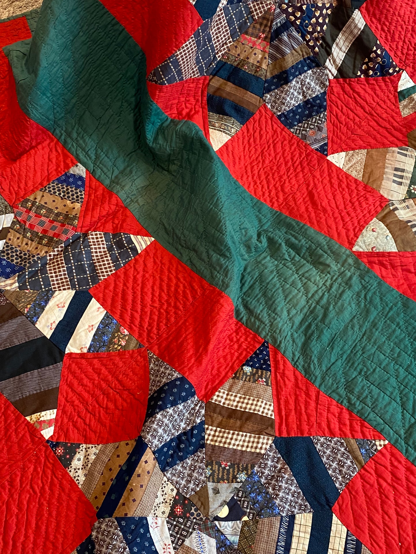 String Stars and Bars Quilt -SOLD