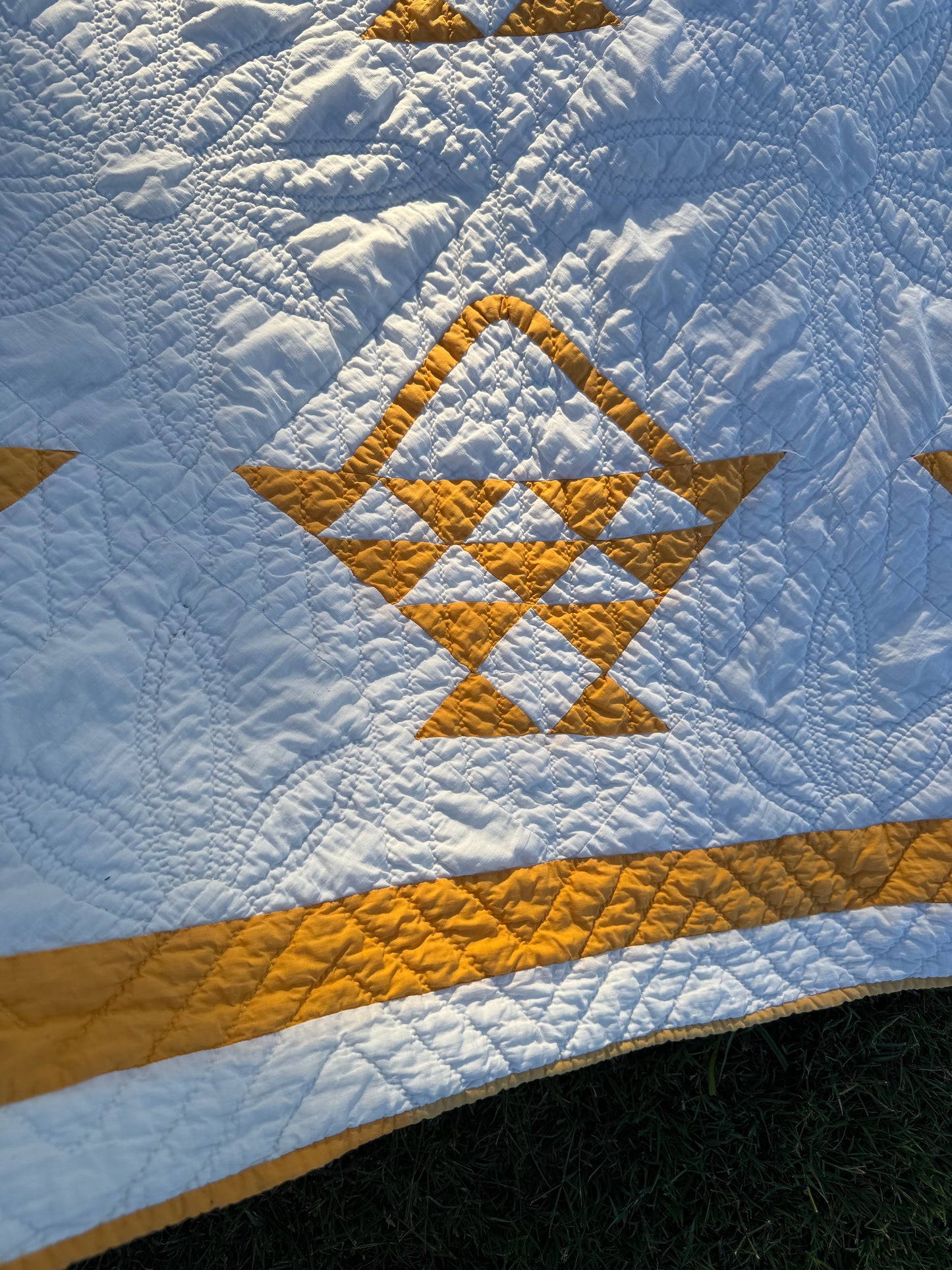 Pieced and Appliqué Basket Quilt