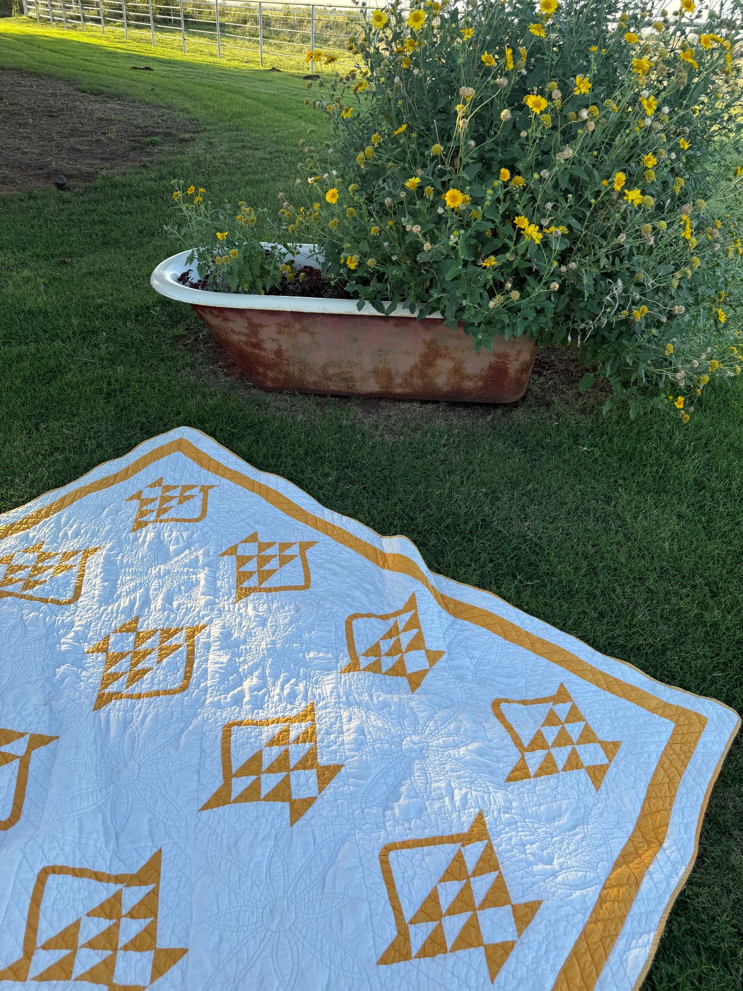 Pieced and Appliqué Basket Quilt