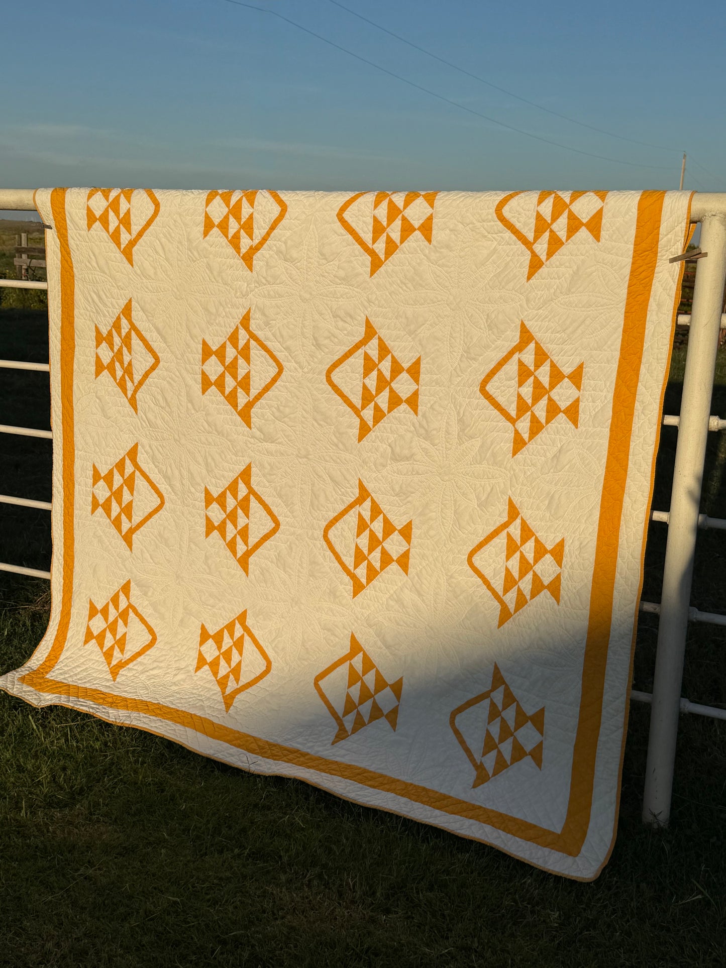 Pieced and Appliqué Basket Quilt