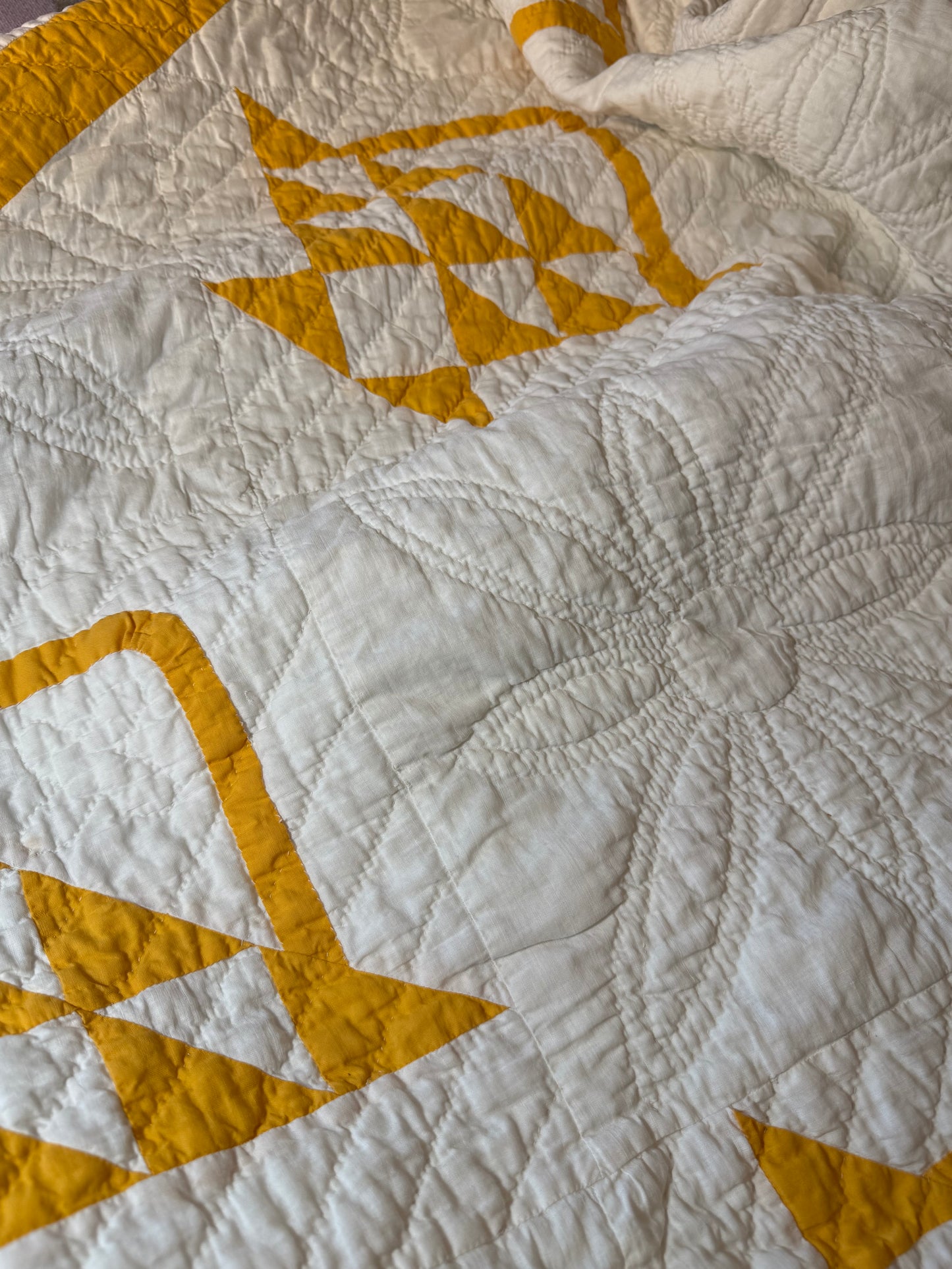 Pieced and Appliqué Basket Quilt